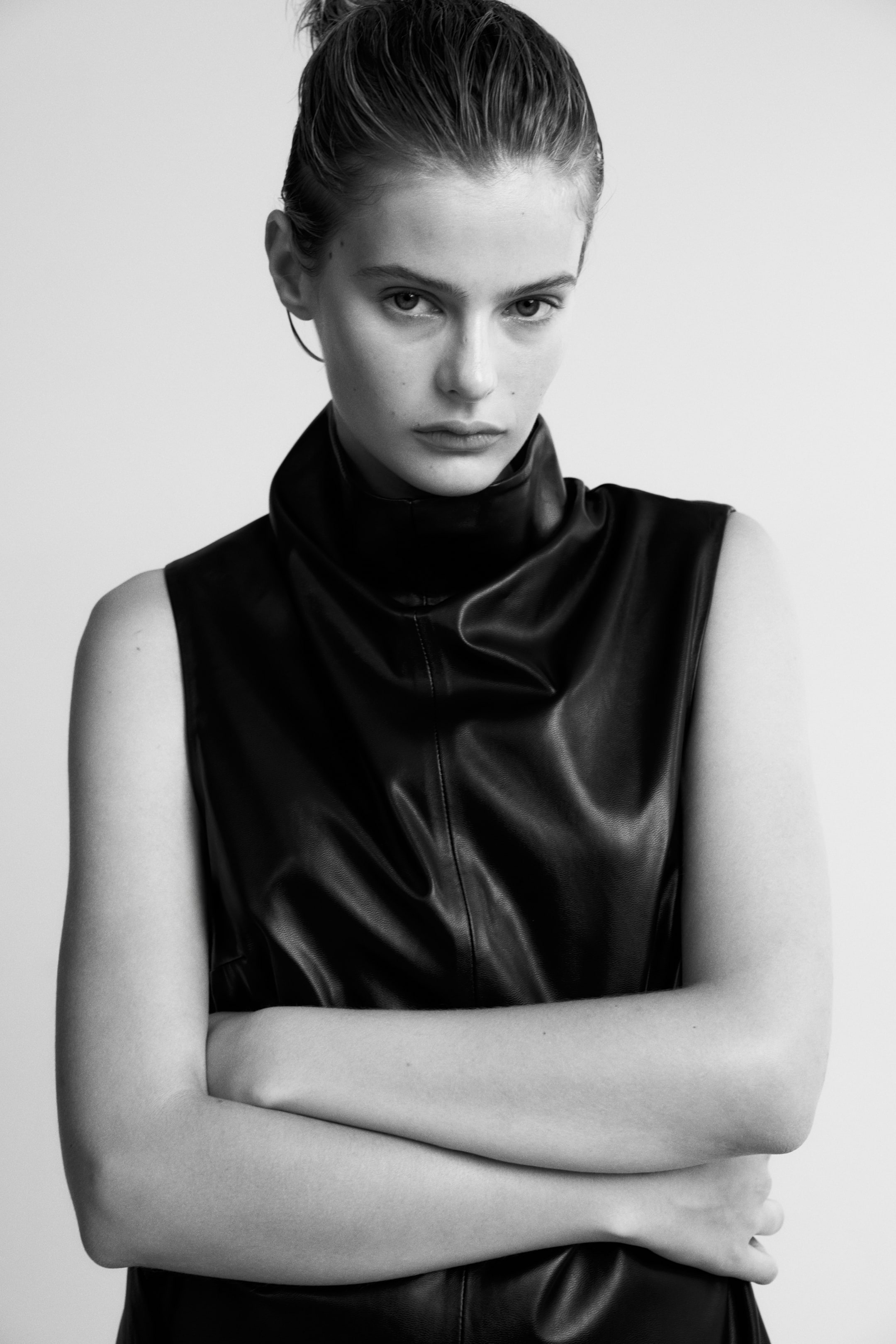 Coated A-Line Dress