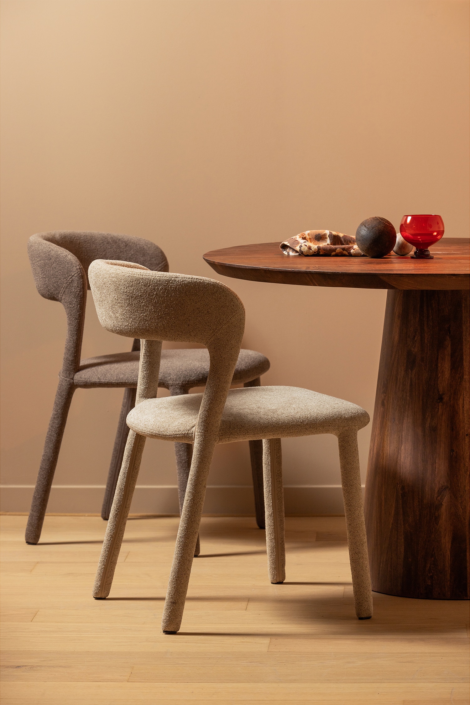 Noble Eetkamerstoel - Set Van 2 - Diverse/Beige/Beige/Bruin/Taupe/Beige