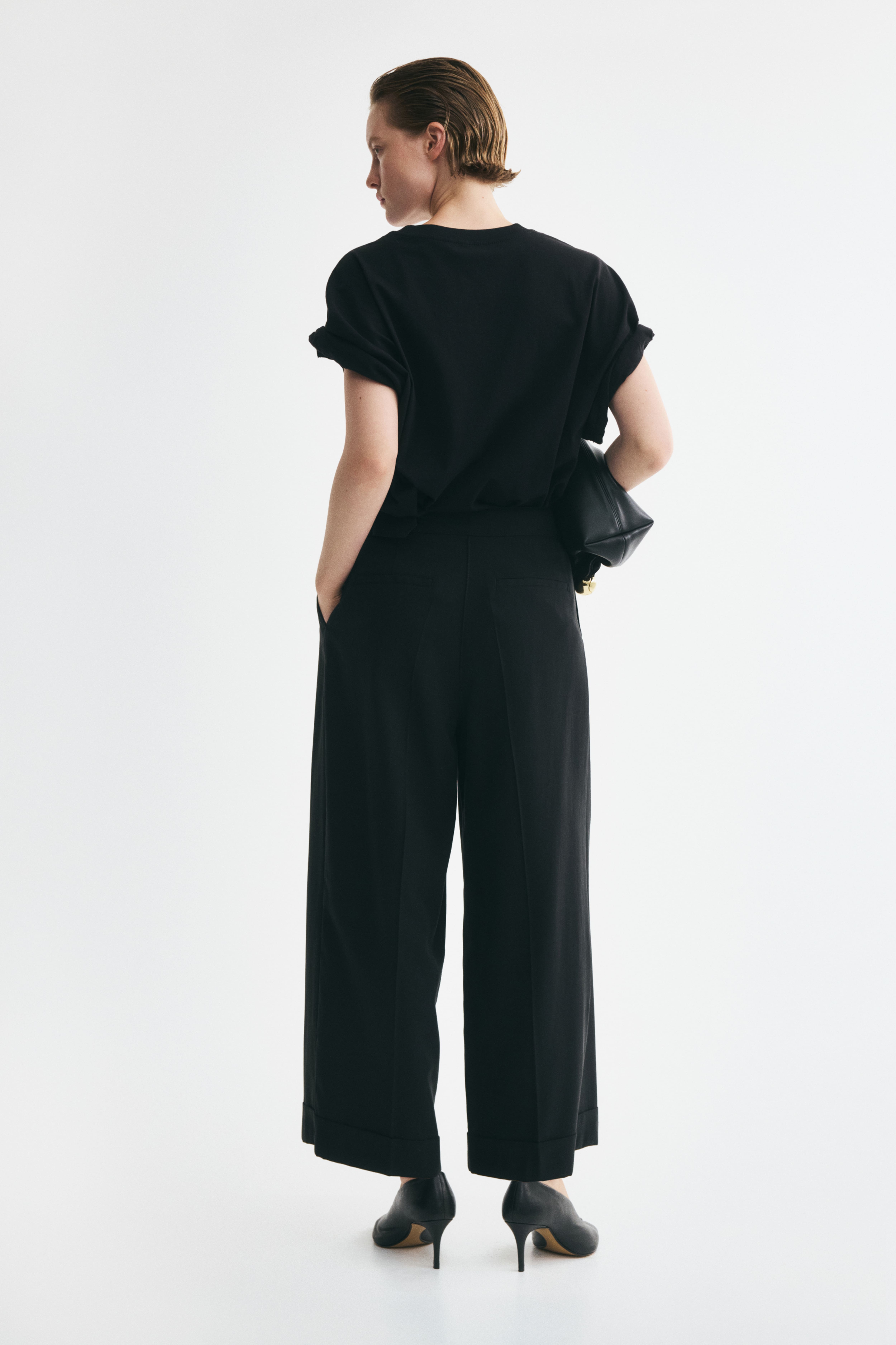 Straight-Leg Pants with Belt