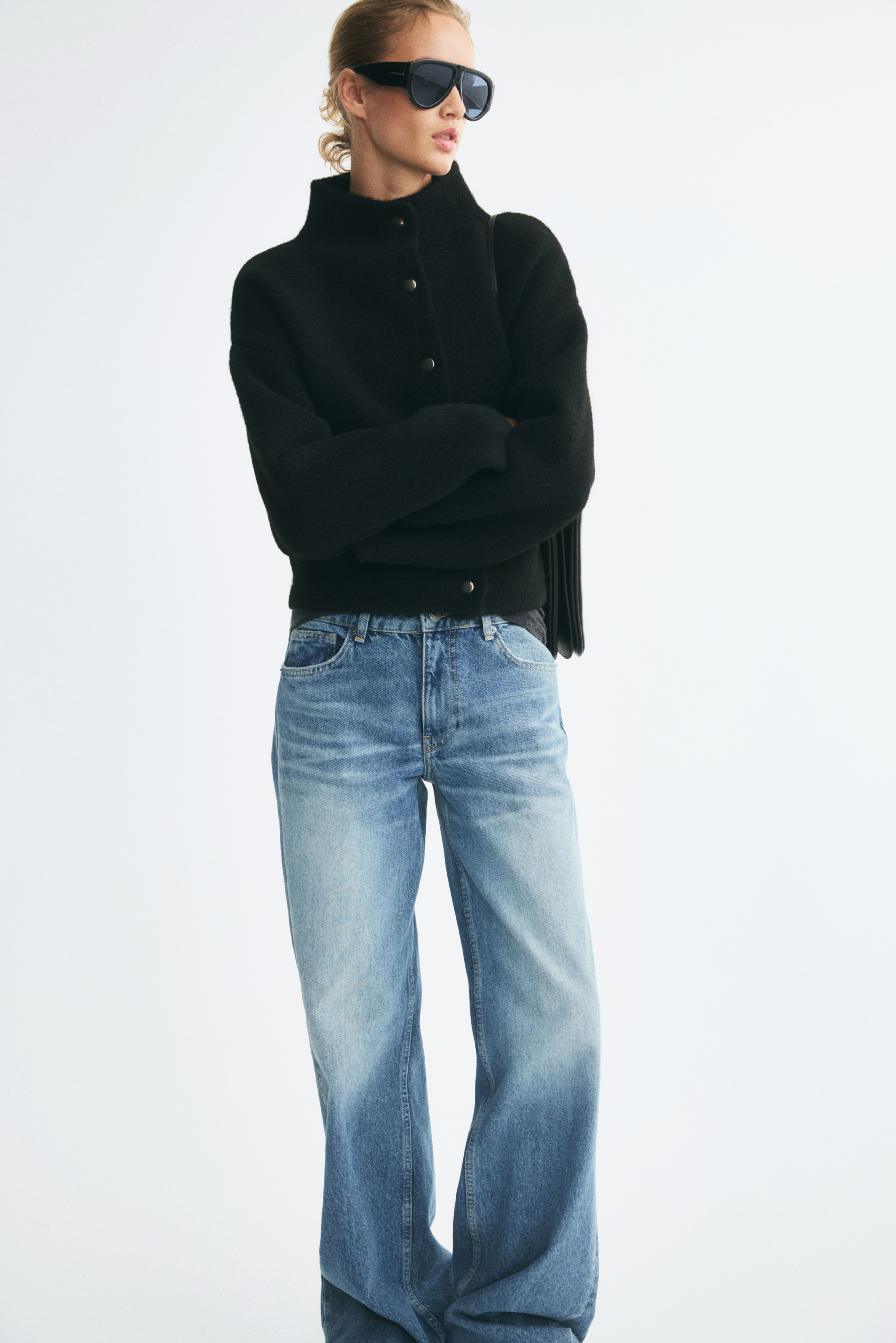 Oversized Brushed Cardigan