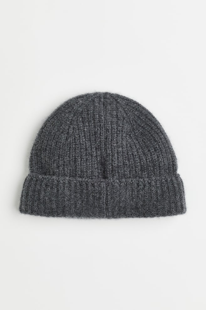 Rib-knit cashmere hat - Dark grey/Black/Grey marl/Dark blue/dc/dc/dc - 1