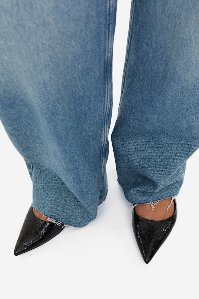 Wide Ultra High Jeans - Niebieski denim/Czarny/Biały/Niebieski denim/dc/dc/dc - 3