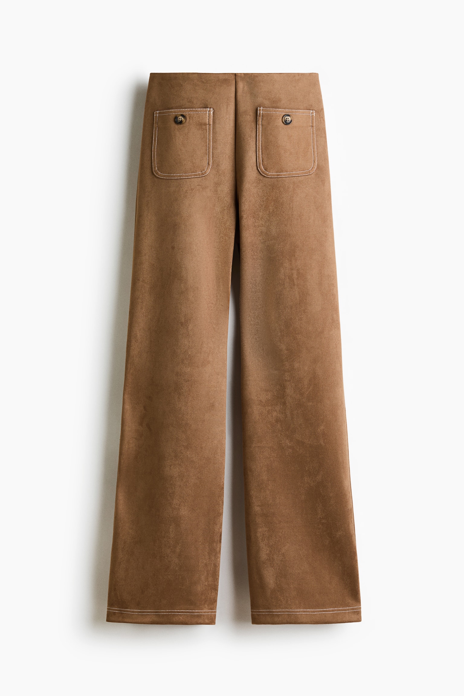 Bukser i jersey - Mørk beige - 1