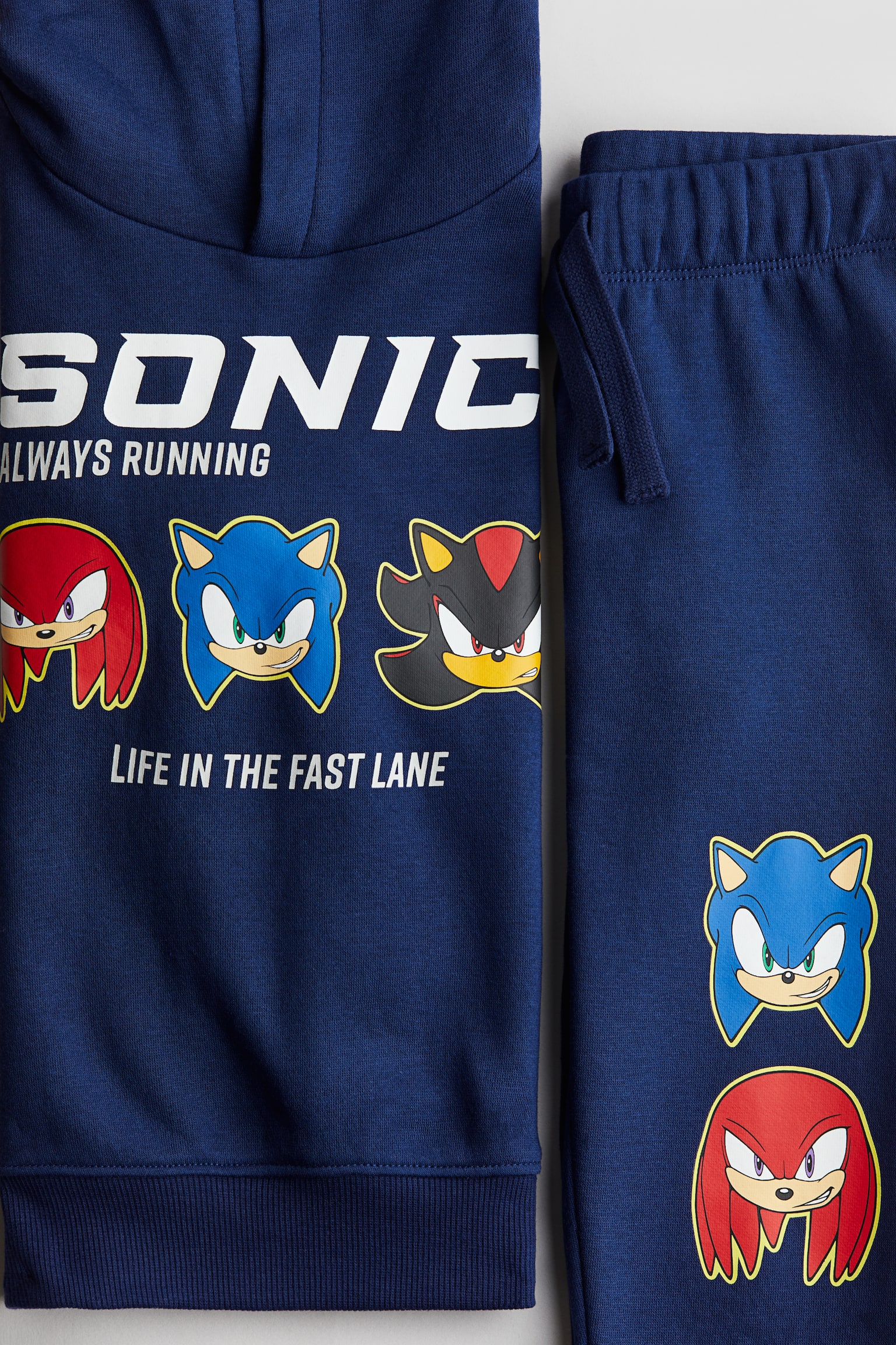 2-piece printed sweatshirt set - Navy blue/Sonic the Hedgehog/Mole/Marvel - 2