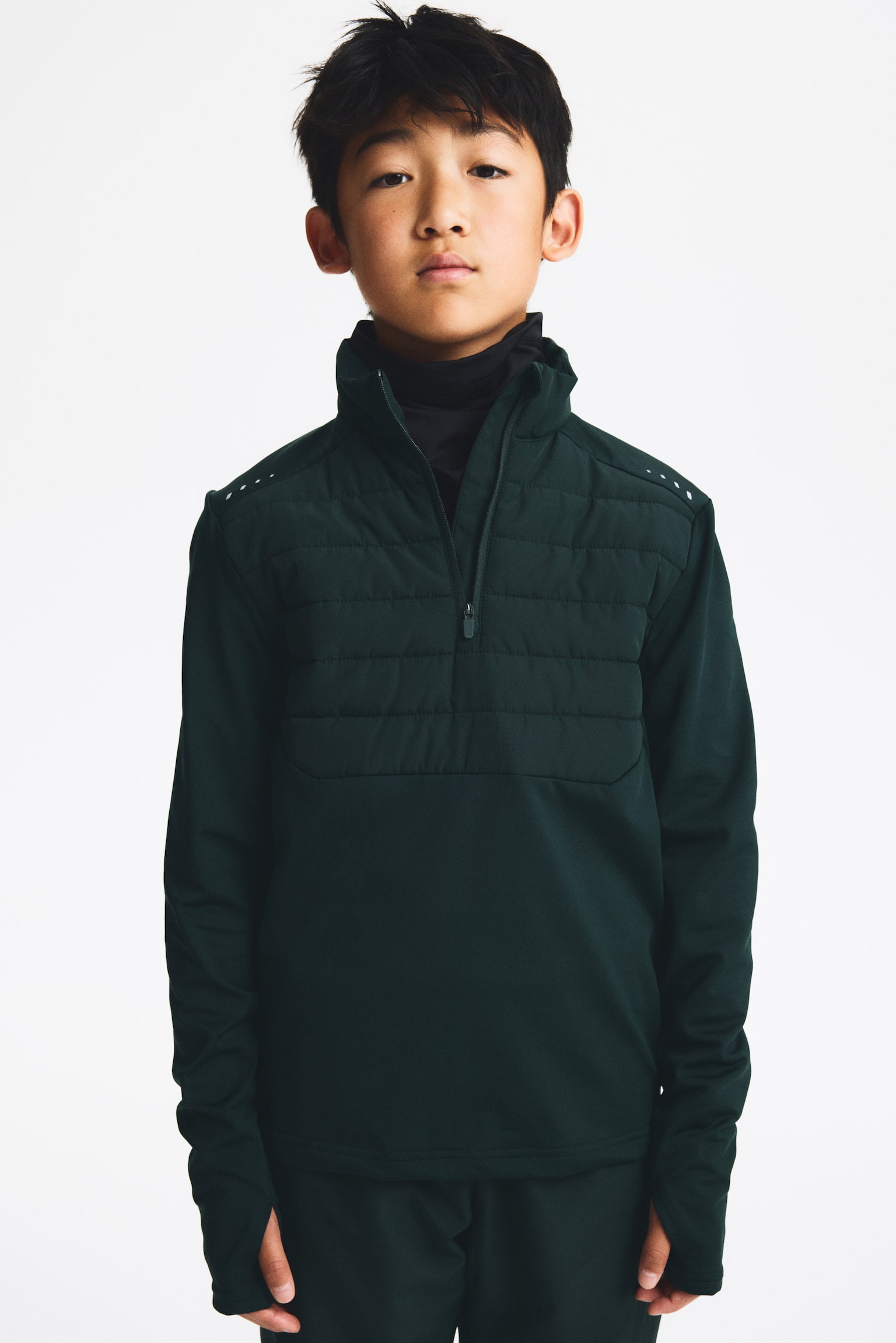 Warming football top with ThermoMove™ - Dark green/Dark blue/Black - 1