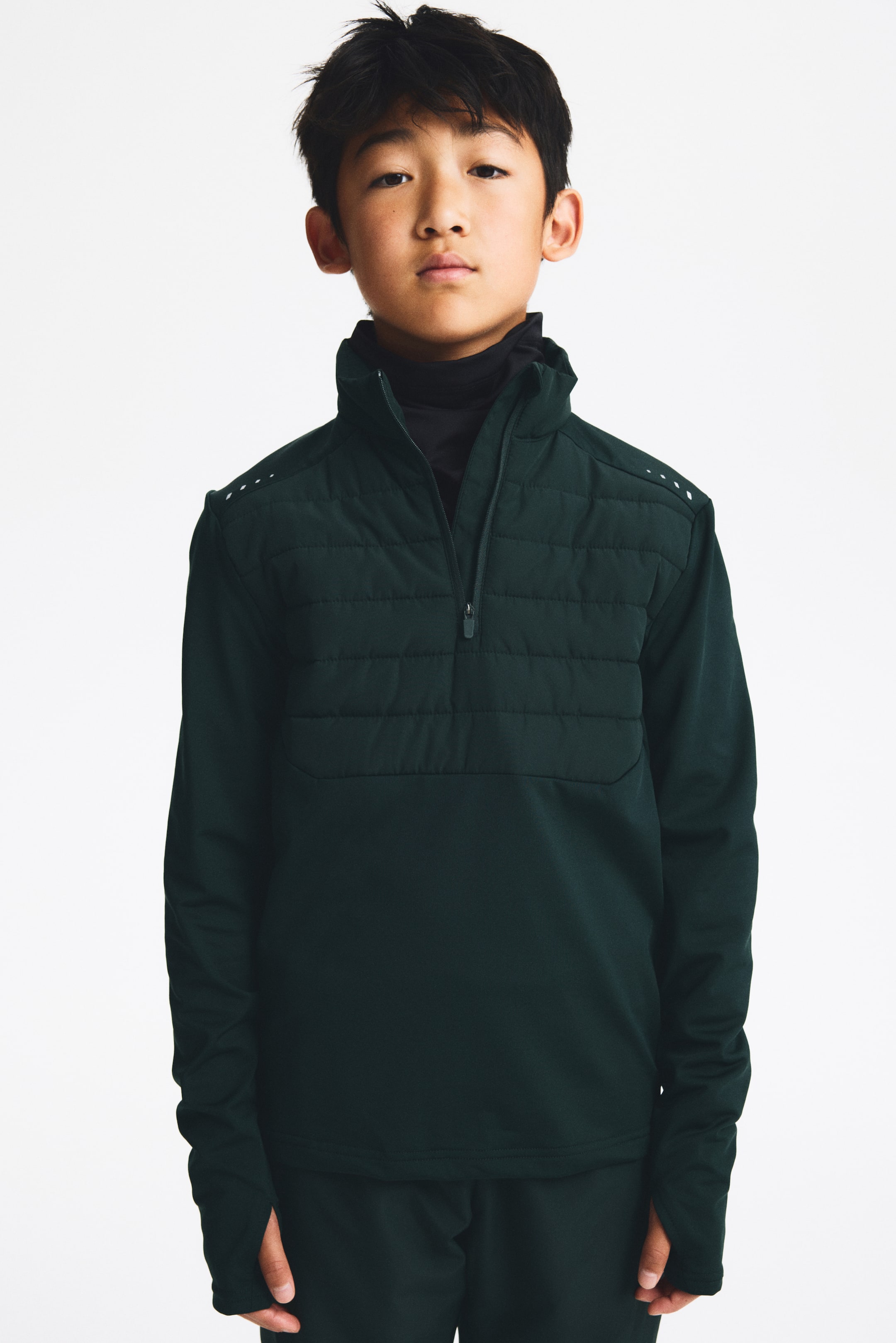 Visa större bild: Värmande fotbollströja med ThermoMove™ - Mörkgrön - BARN | H&M SE 1