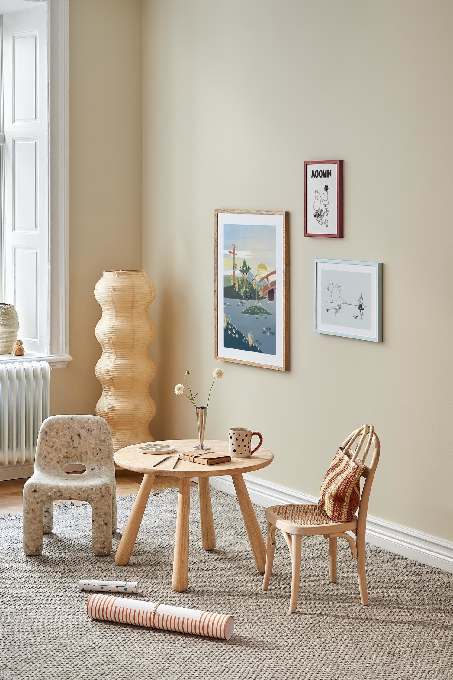 Moomin Snufkin Fishing Poster - Blau