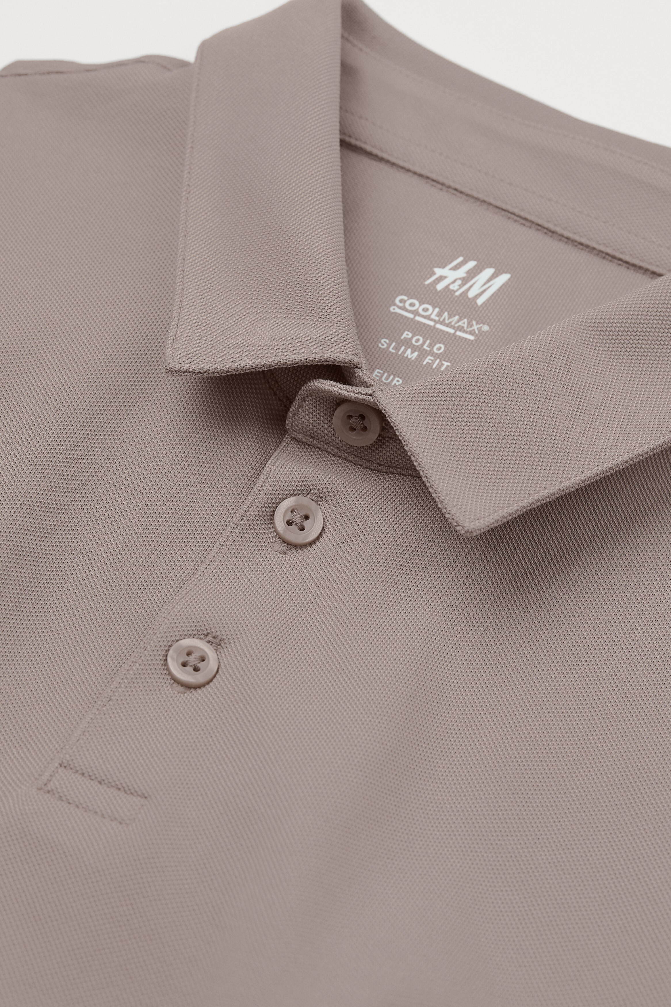 スリムフィット COOLMAX®ポロシャツ - ダークグレー - Men | H&M JP