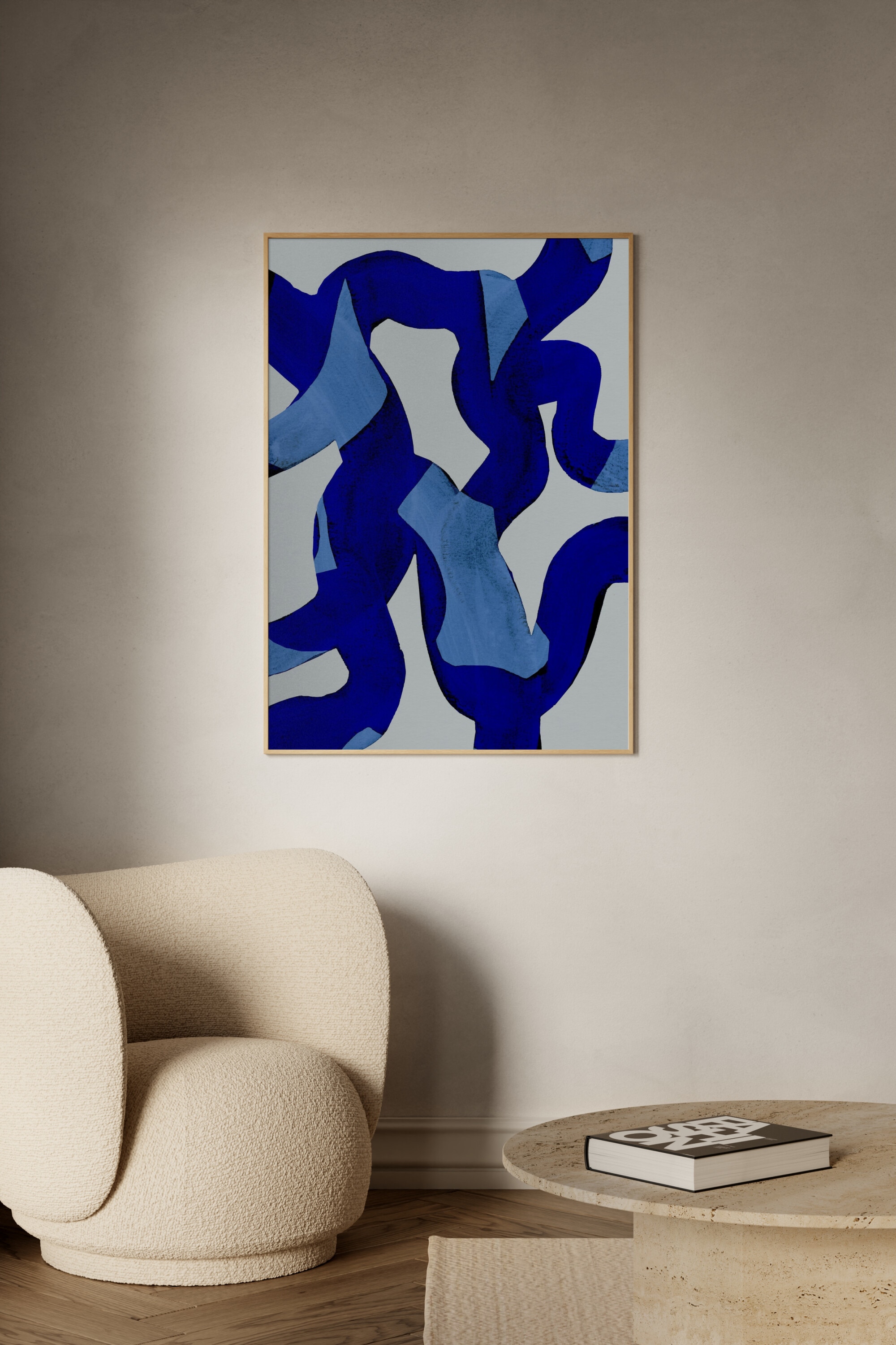 Mareike Bohmer - Abstract Brush Strokes 65x - Monivärinen