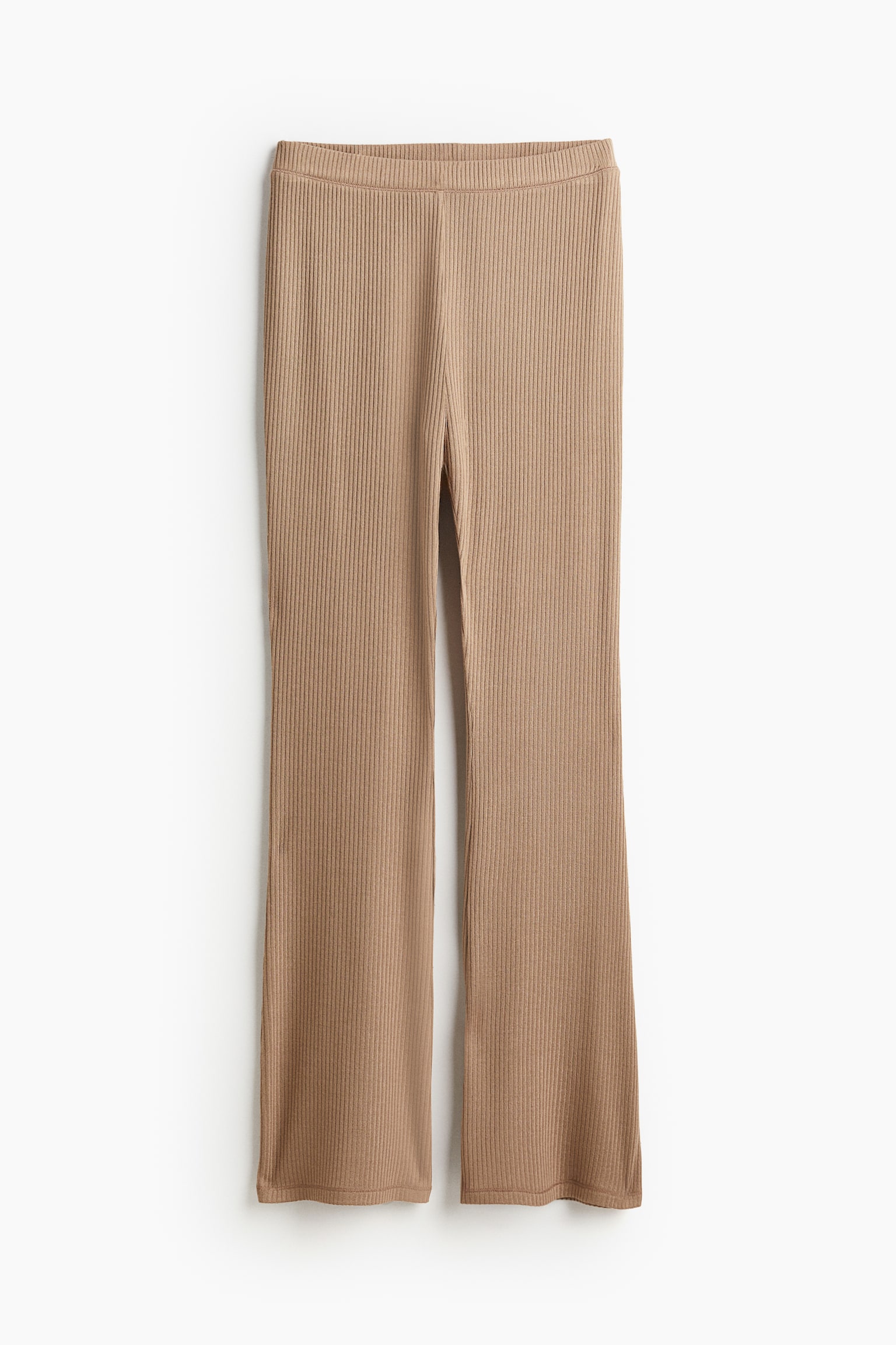 Женские брюки H&M Flared, цвет: Бежевый — фото 1