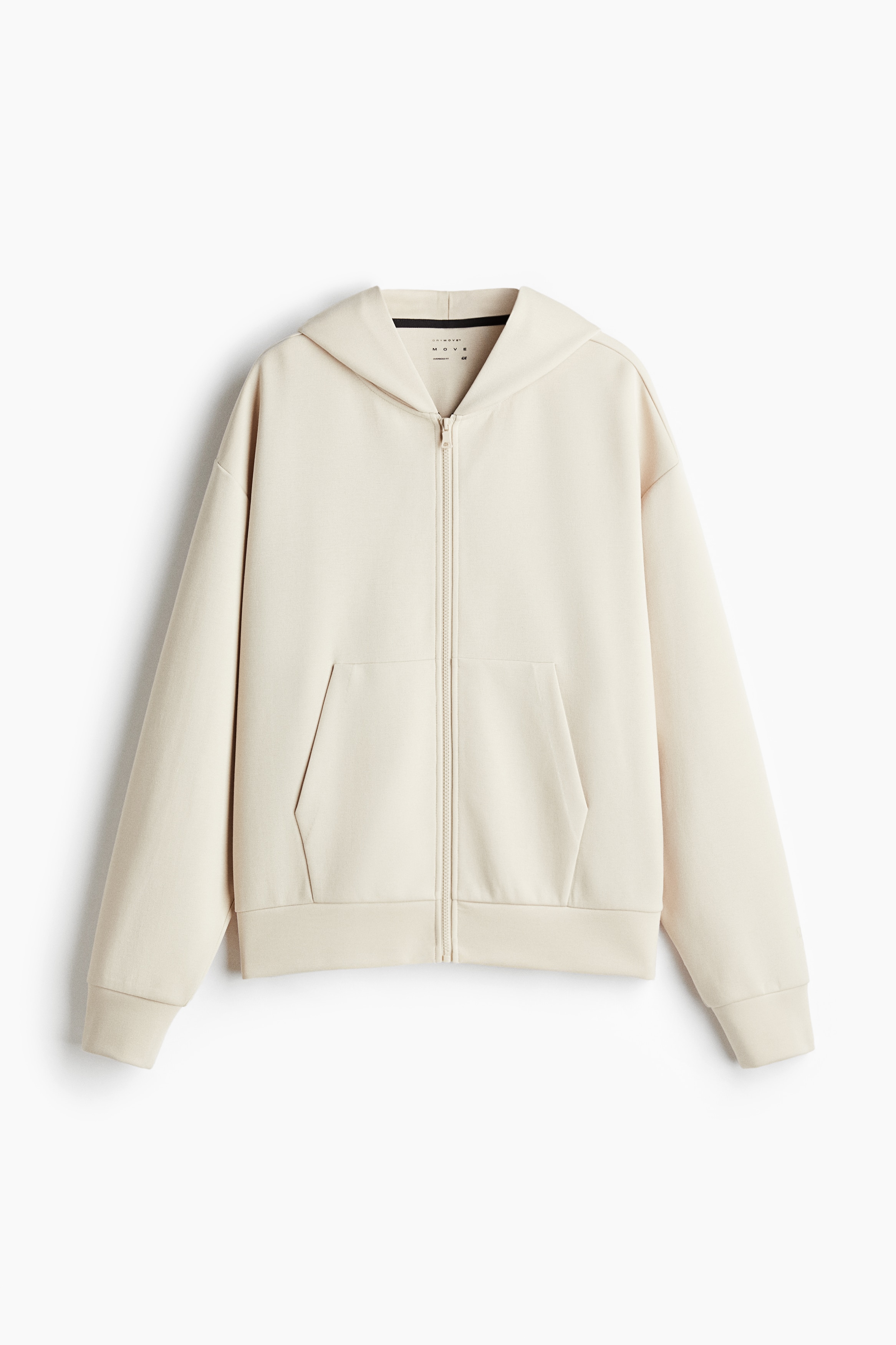 Veste à capuchon grande taille DryMove🅪 - Beige clair/Gris foncé
