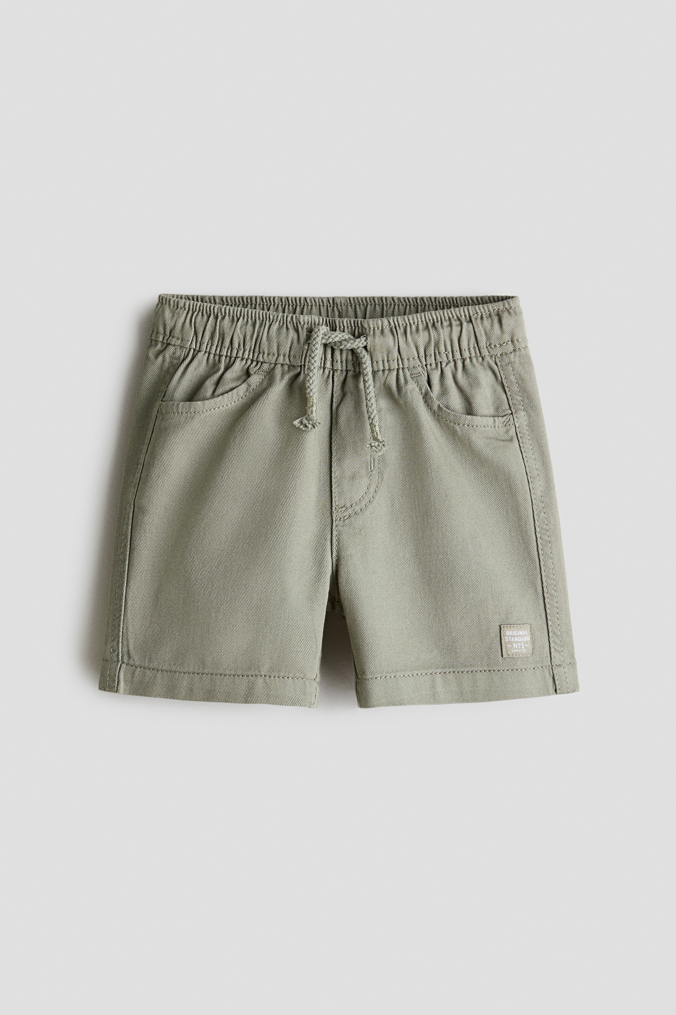 Light khaki green Twill Shorts for kids | H&M US