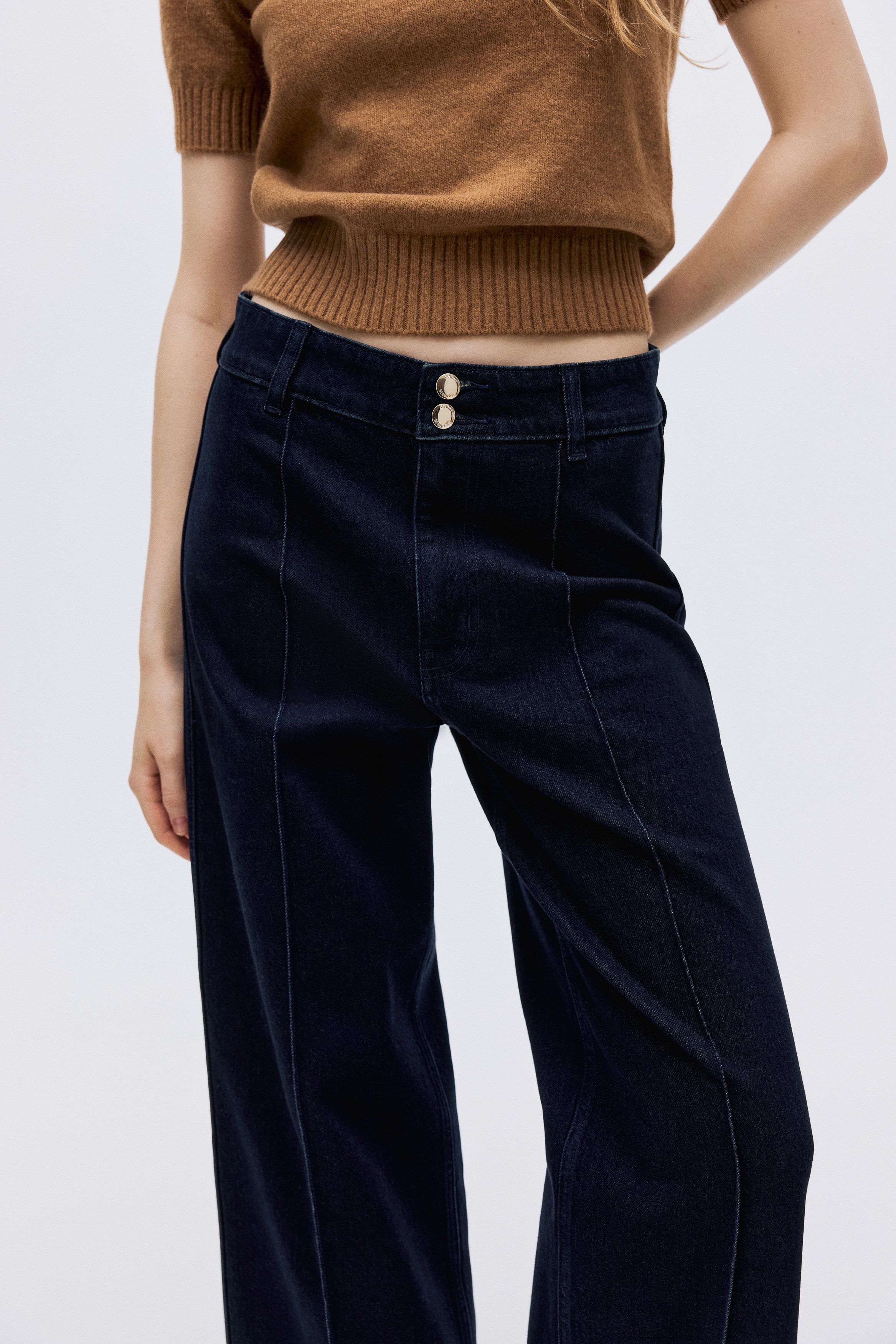 Wide High Ankle Jeans