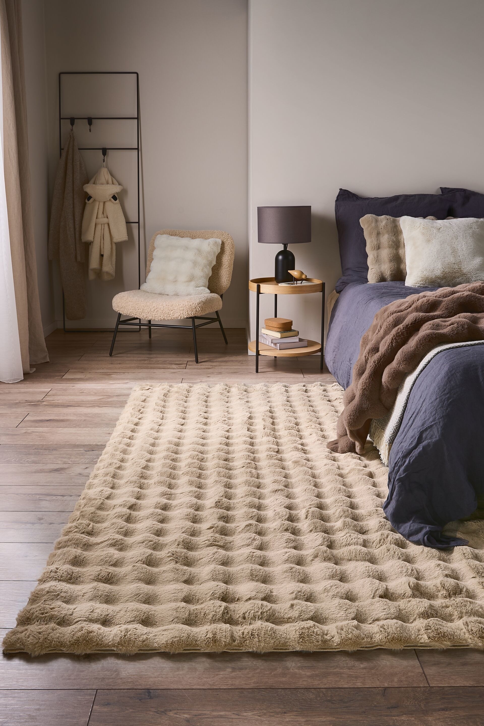 Turkismatto Dave - Beige/Ruskea/Vaaleanpunainen