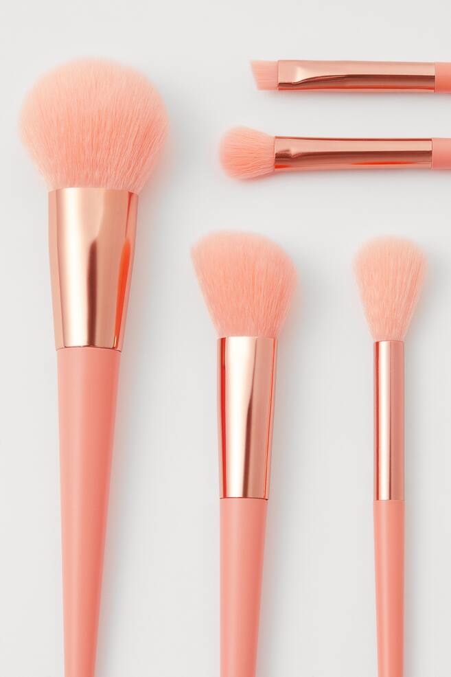 5-pack make-up brushes - Peach pink - 1