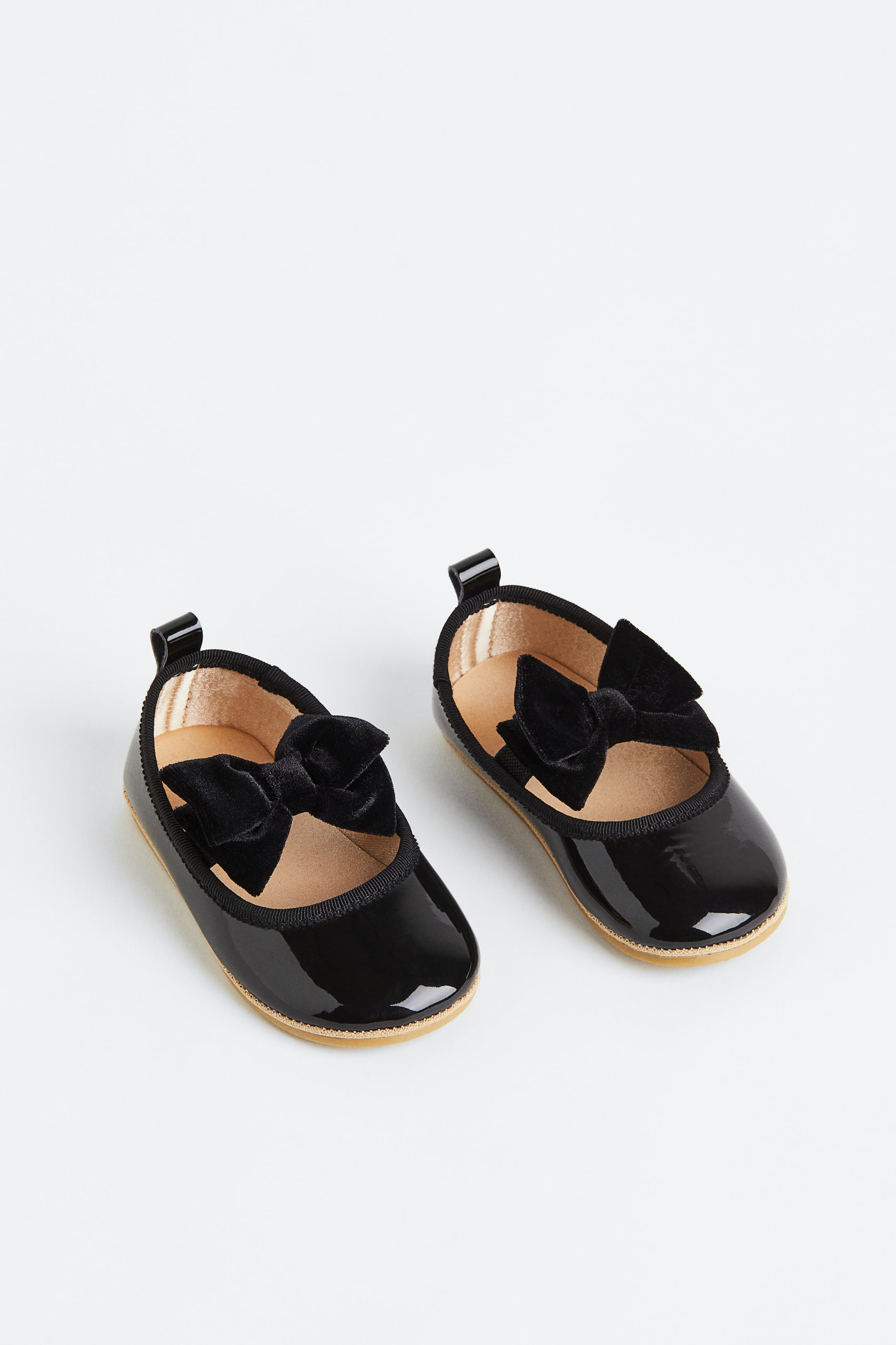 הצגת תמונה גדולה יותר: נעלי בלרינה - שחור - Kids | H&M IL 1