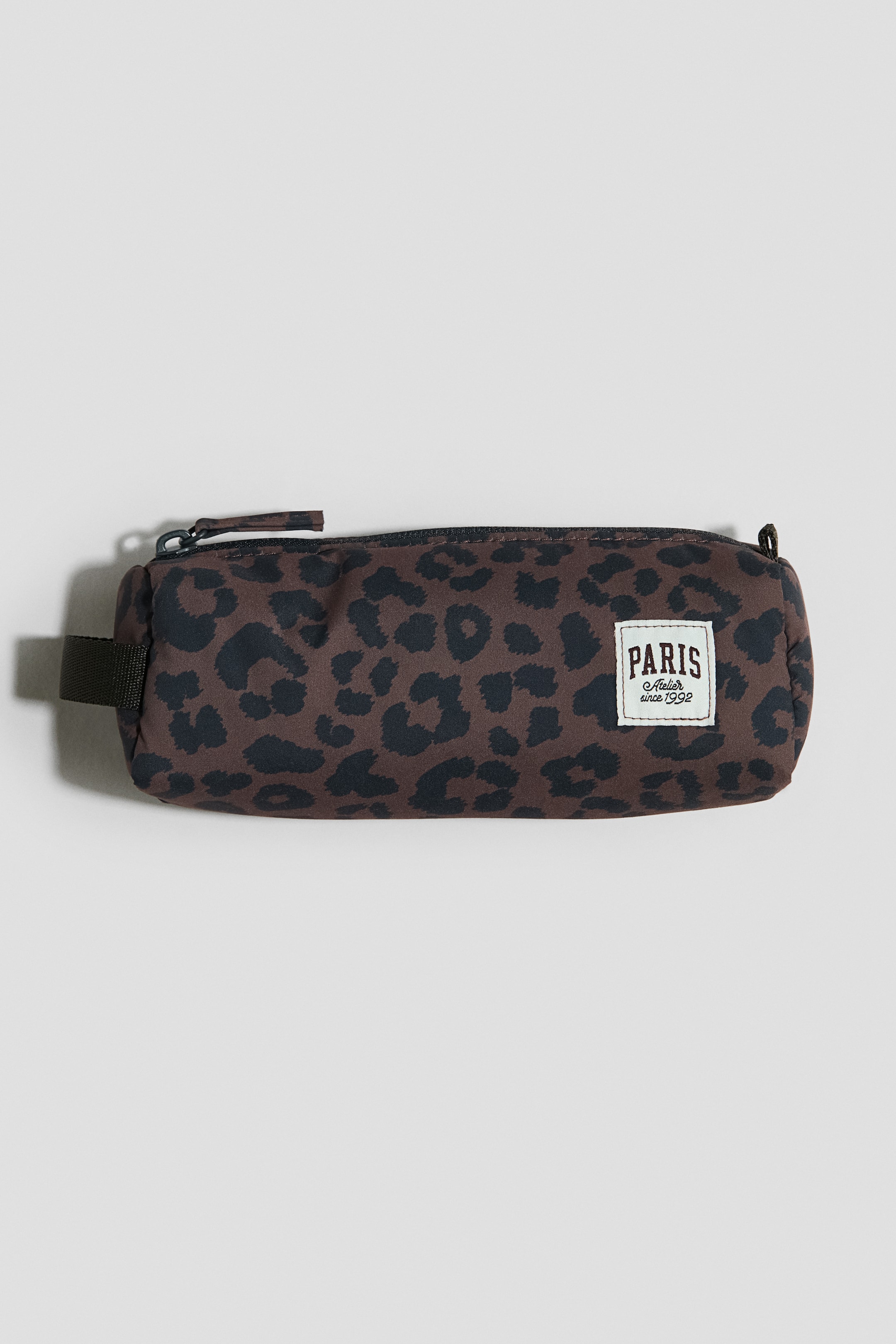 Переглянути збільшене зображення: Printed pencil case - Коричневий/леопардовий принт - Kids | H&M UA 1