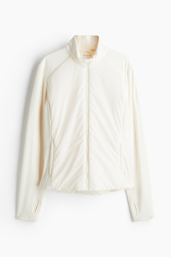Padded sports jacket - Cream/Black - 1