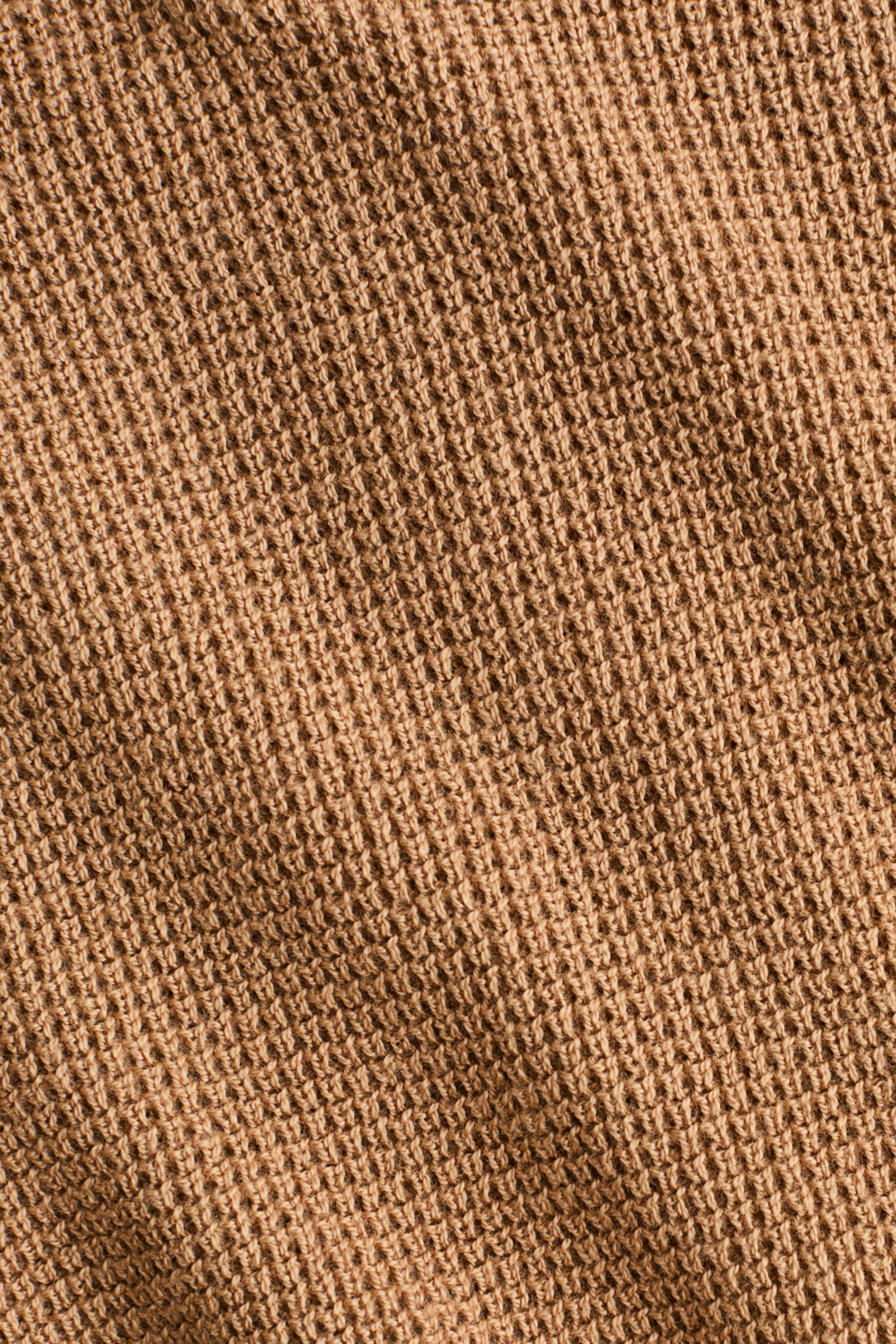 Komplet 2-częściowy z dzianiny w waflowy splot - Jasnobrązowy - 3