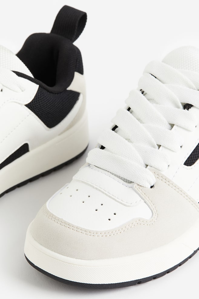 Sneakers - Bianco/beige/Verde kaki/beige - 2
