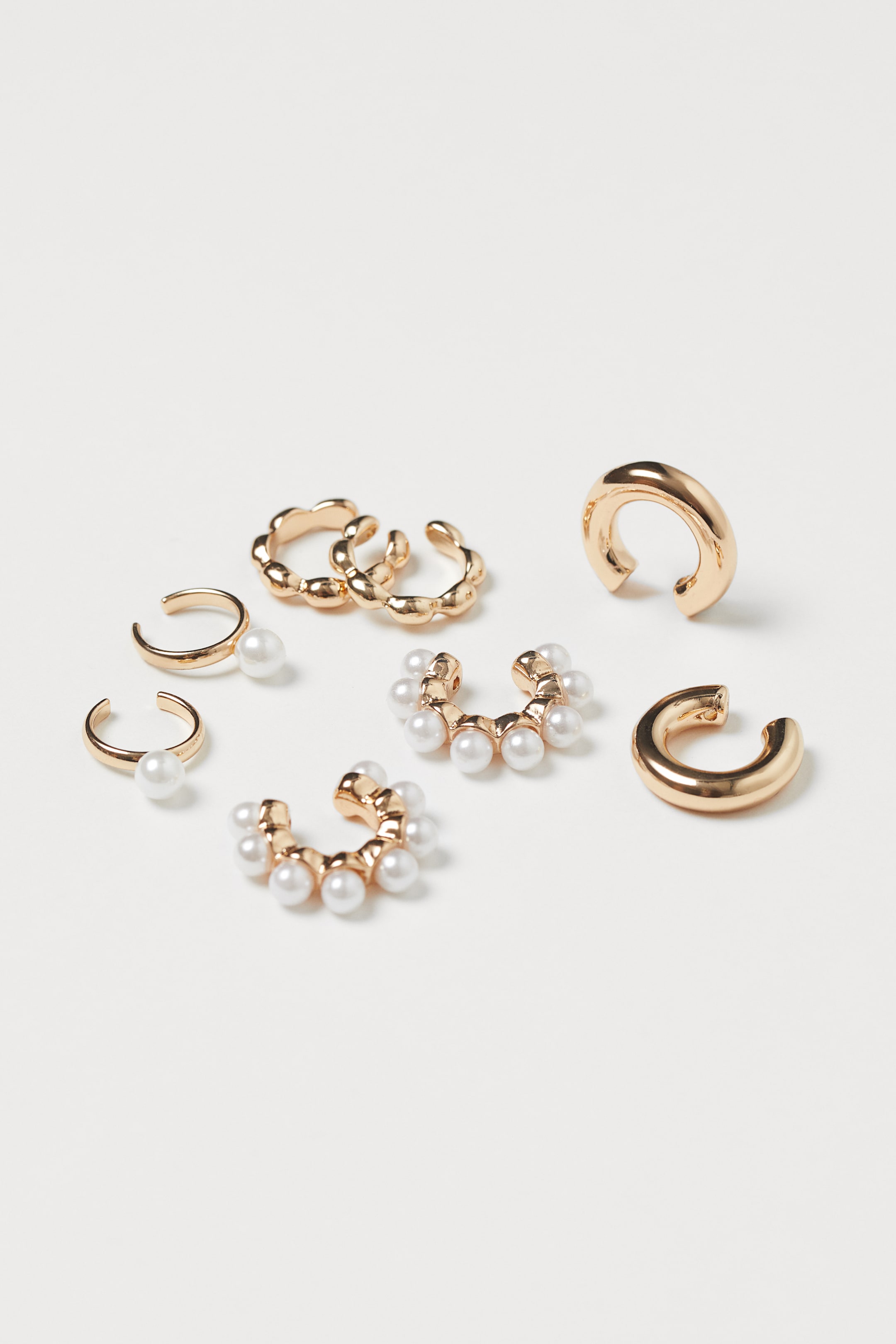 View larger image: 8-pack ear cuffs - Gold-coloured - Ladies | H&M HK 2