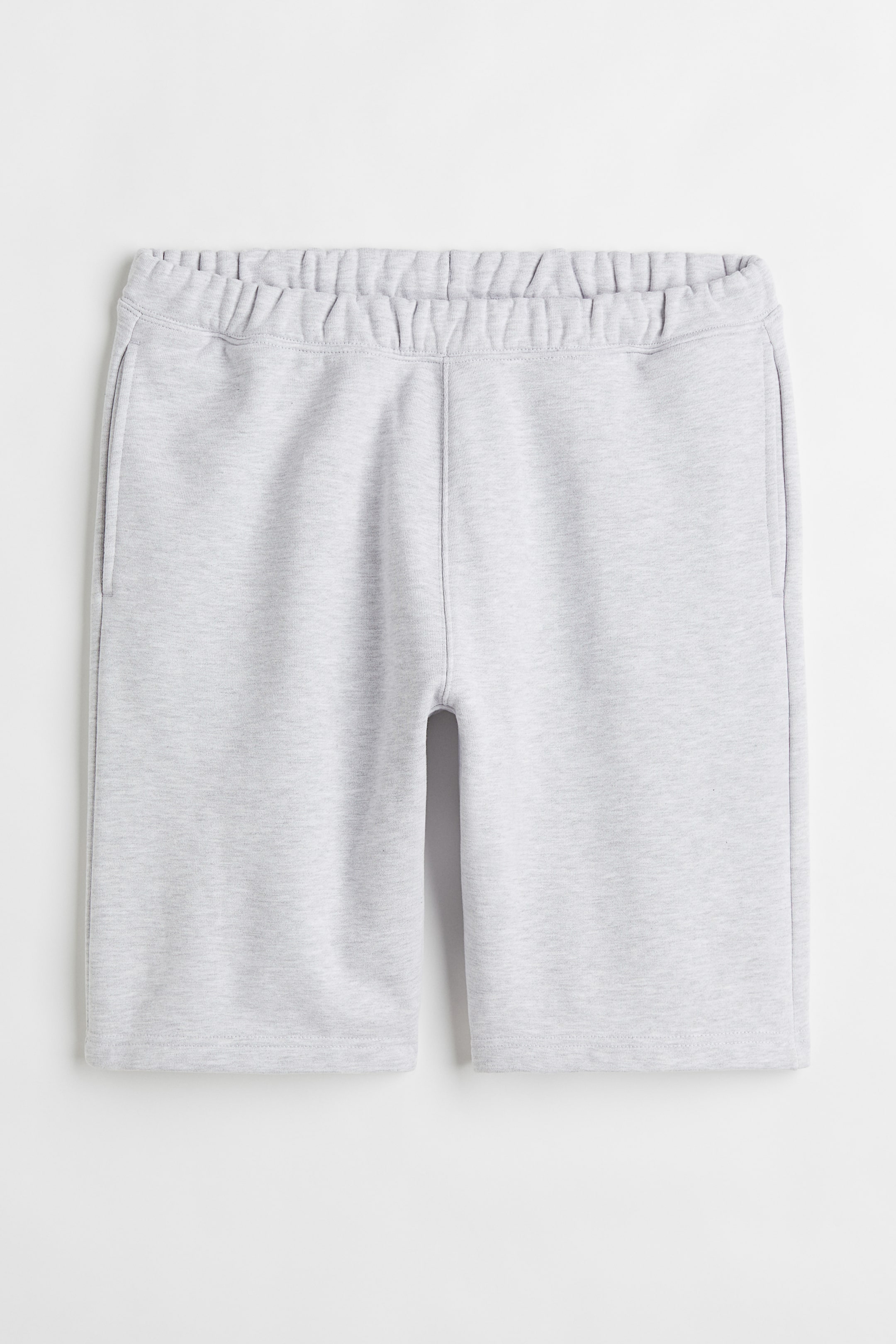 View larger image: Relaxed Fit Cotton Jogger Shorts - Light gray melange - Men | H&M US 1