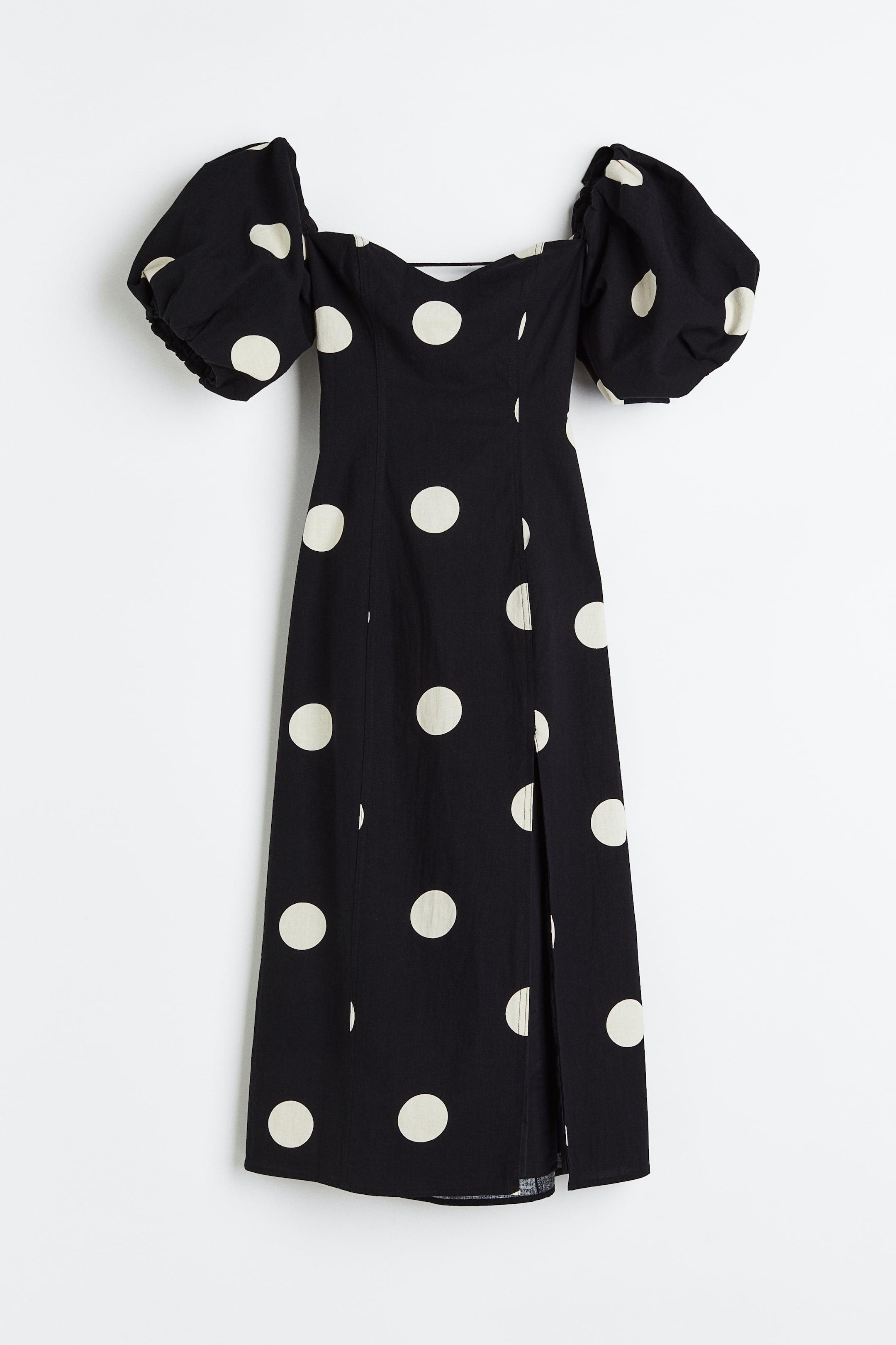 h&m off the shoulder puff sleeve dress Buy H&M Orange Printed Off-The-Shoulder Puff-Sleeved Dress - Dresses for  Women 19892990