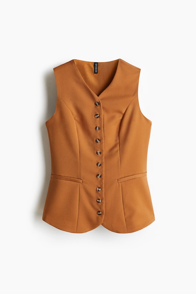 Suit waistcoat - Dark beige/Dusty grey/Light beige marl/Pinstriped/Burgundy/Black/White - 1