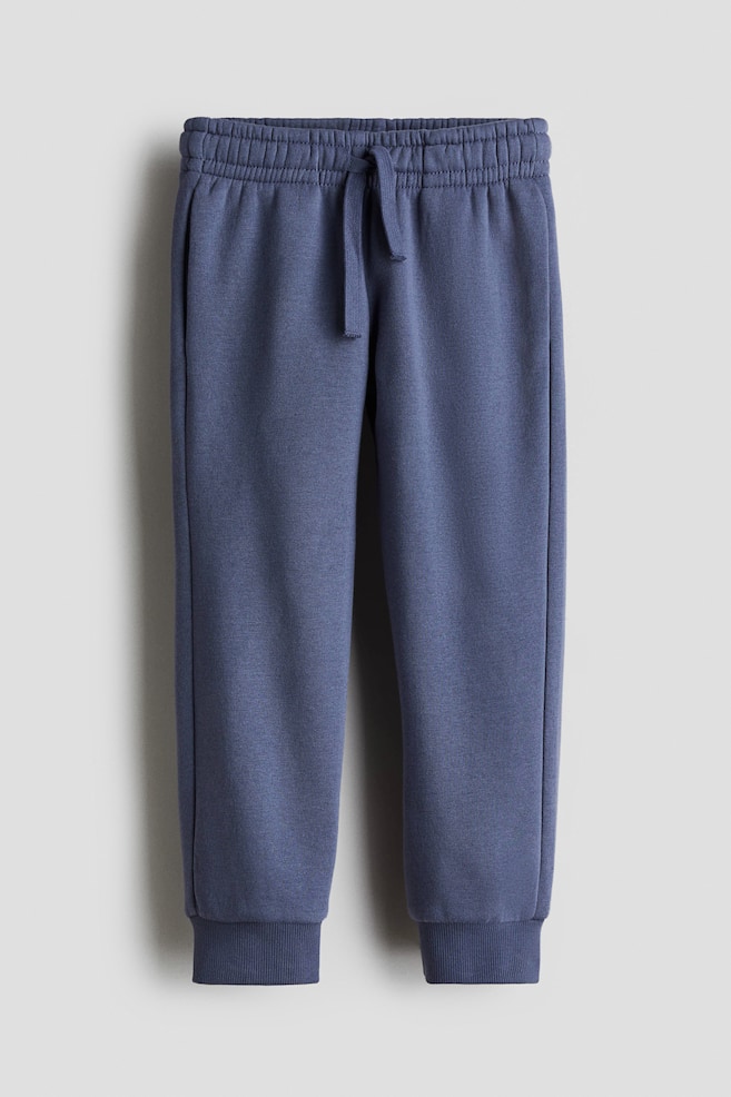 Brushed-inside joggers - Blue/Green/Navy blue/Black/Dusty turquoise/Grey marl/Beige marl/Bright blue/Dark grey/Dark red - 1
