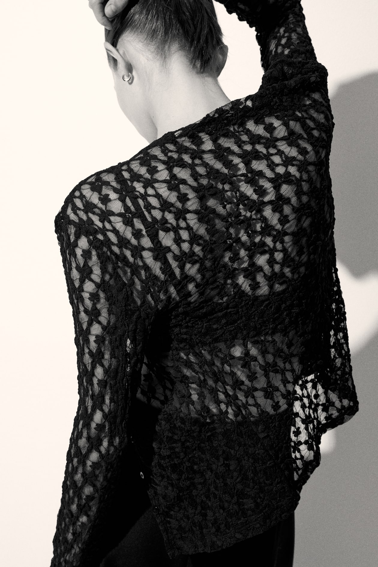Lace-Look Cardigan - image 5