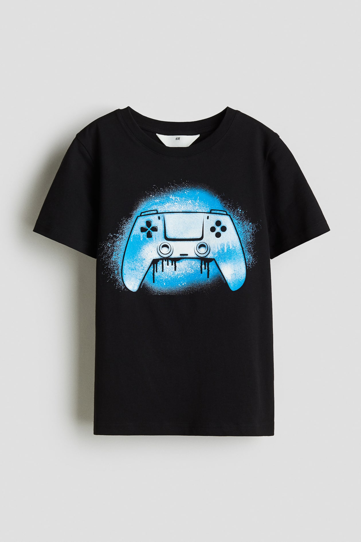 プリントTシャツ - ブラック／ゲームコントローラー - Kids | H&M JP
