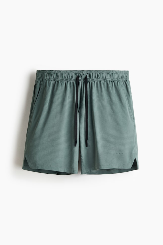 Sports shorts with DryMove™ - Dusty green/Black/Navy blue - 1