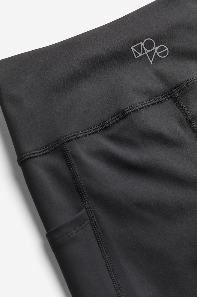 DryMove™ Pocket-detail sports tights - Dark grey/Black/Dark green/Light khaki green/dc/dc - 3