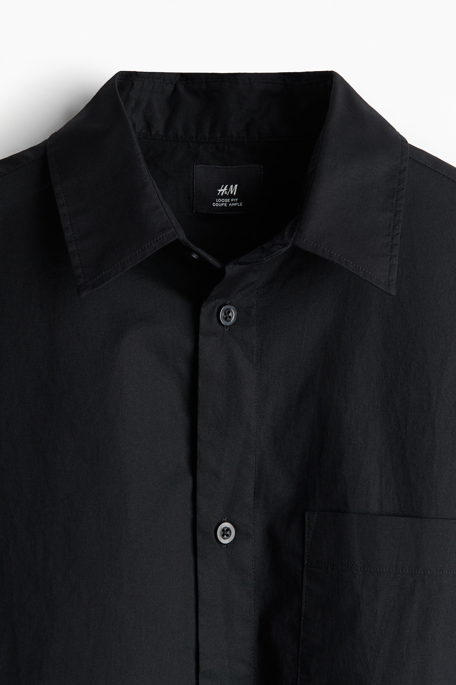 Loose Fit Short-sleeved shirt - Black/Brown/Navy  ble/White - 6