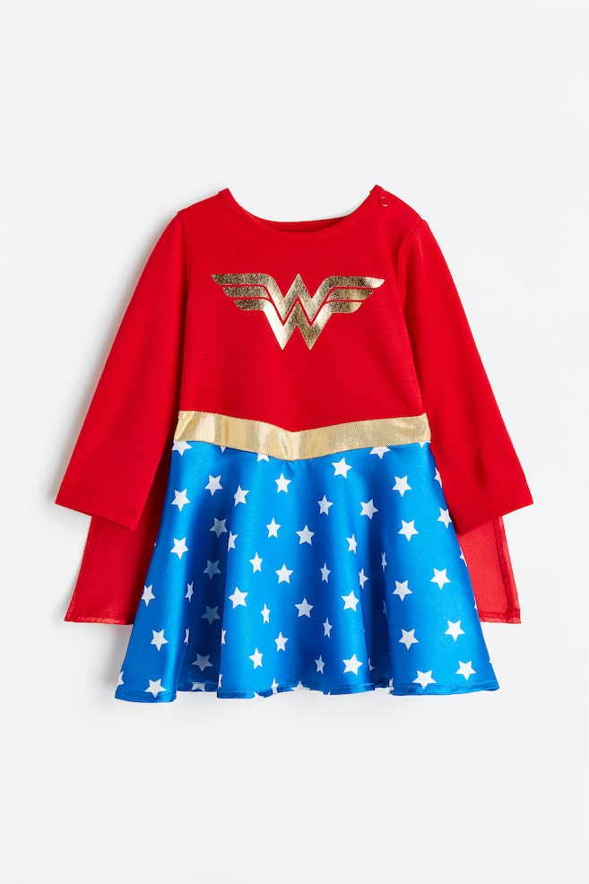 Superhero costume - Red/Wonder Woman/Black/Batman - 1