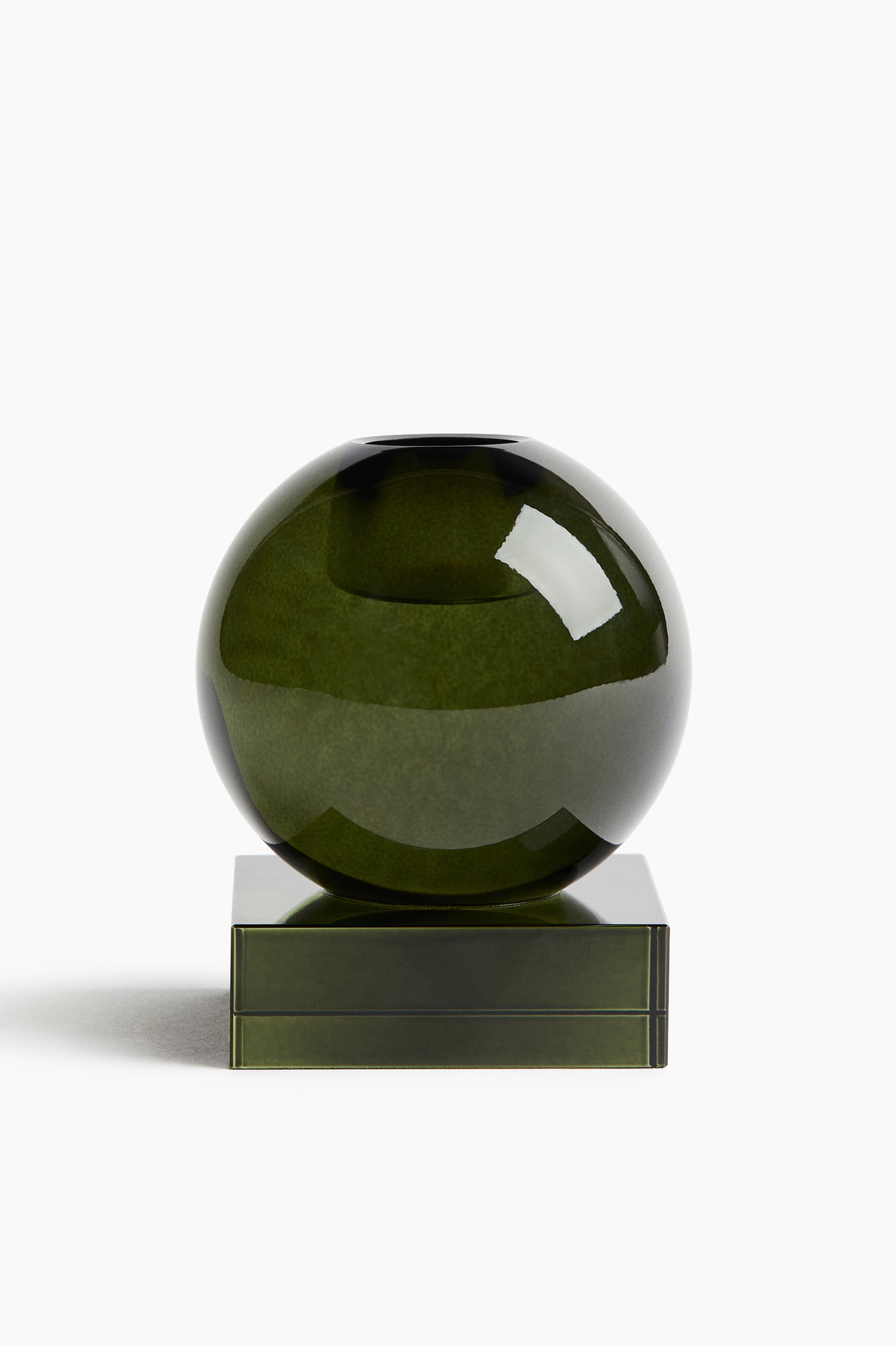 Small Glass Candlestick