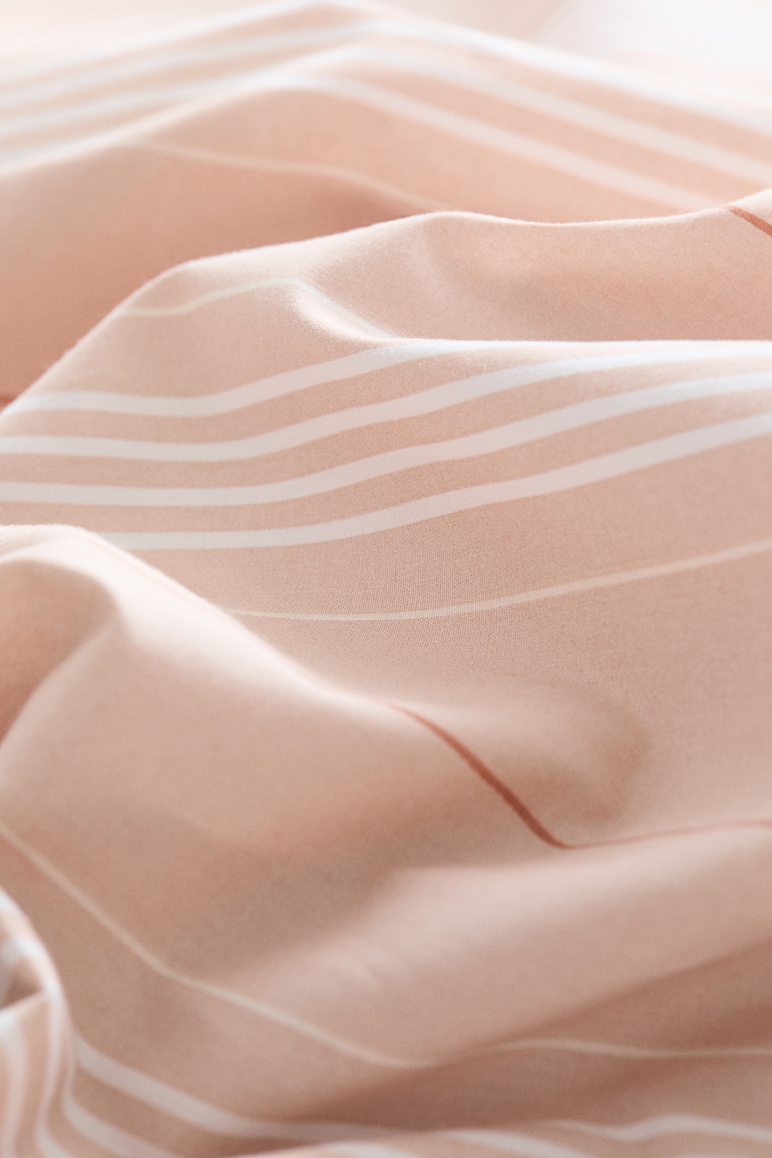 Cotton percale pillowcase - Powder pink/Striped/Light blue/Striped/Green/Striped - 3