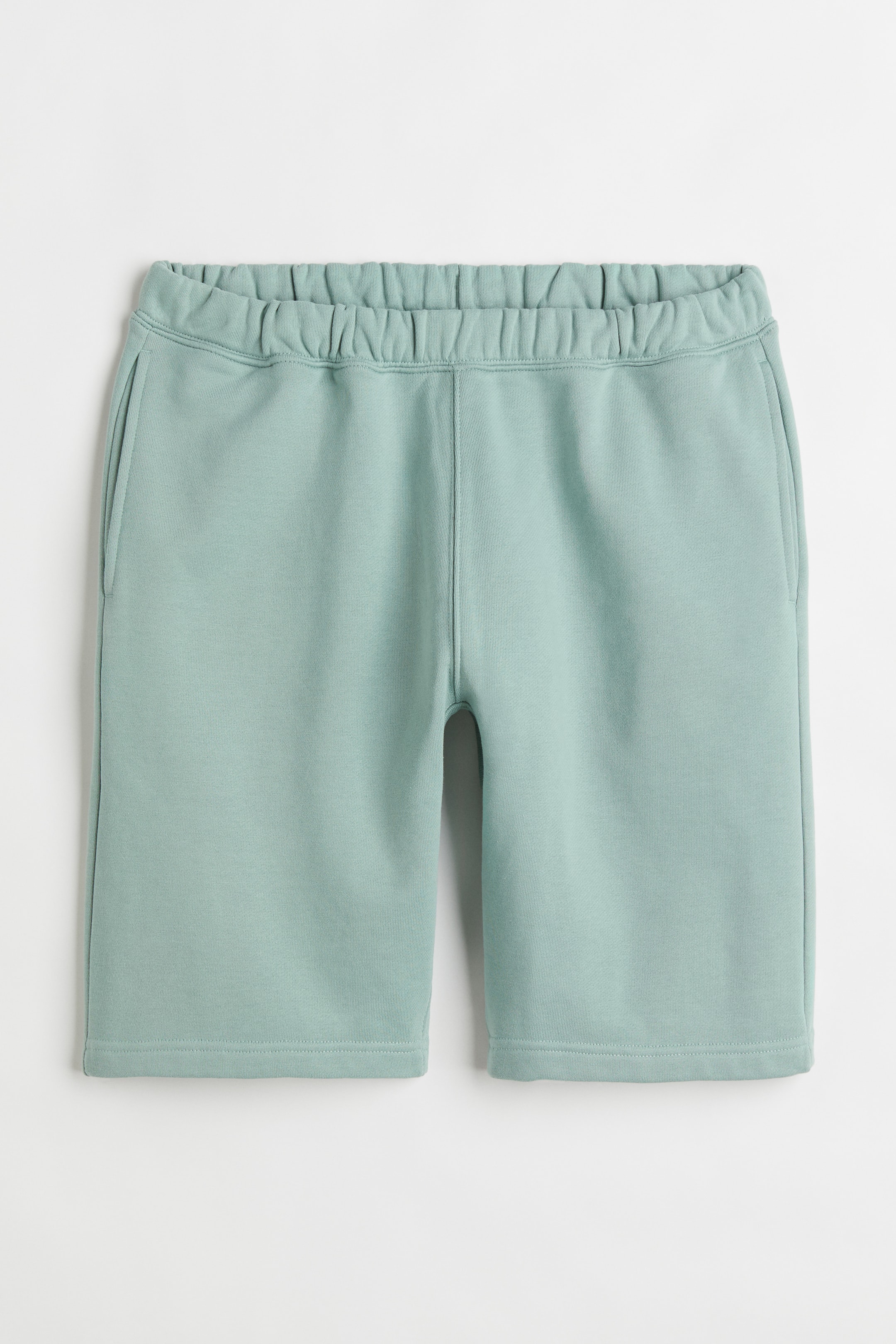 View larger image: Relaxed Fit Cotton jogger shorts - Light green - Men | H&M IN 1