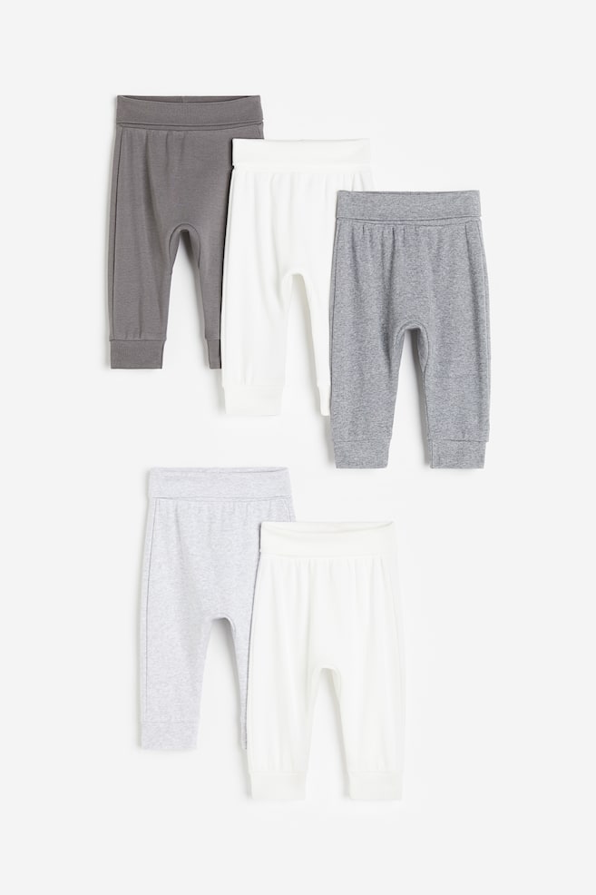 Pantaloni in cotone 5 pezzi - Grigio/bianco/Bianco/beige chiaro mélange/Rosa scuro/beige chiaro/Grigio chiaro/grigio/dc/dc/dc - 1