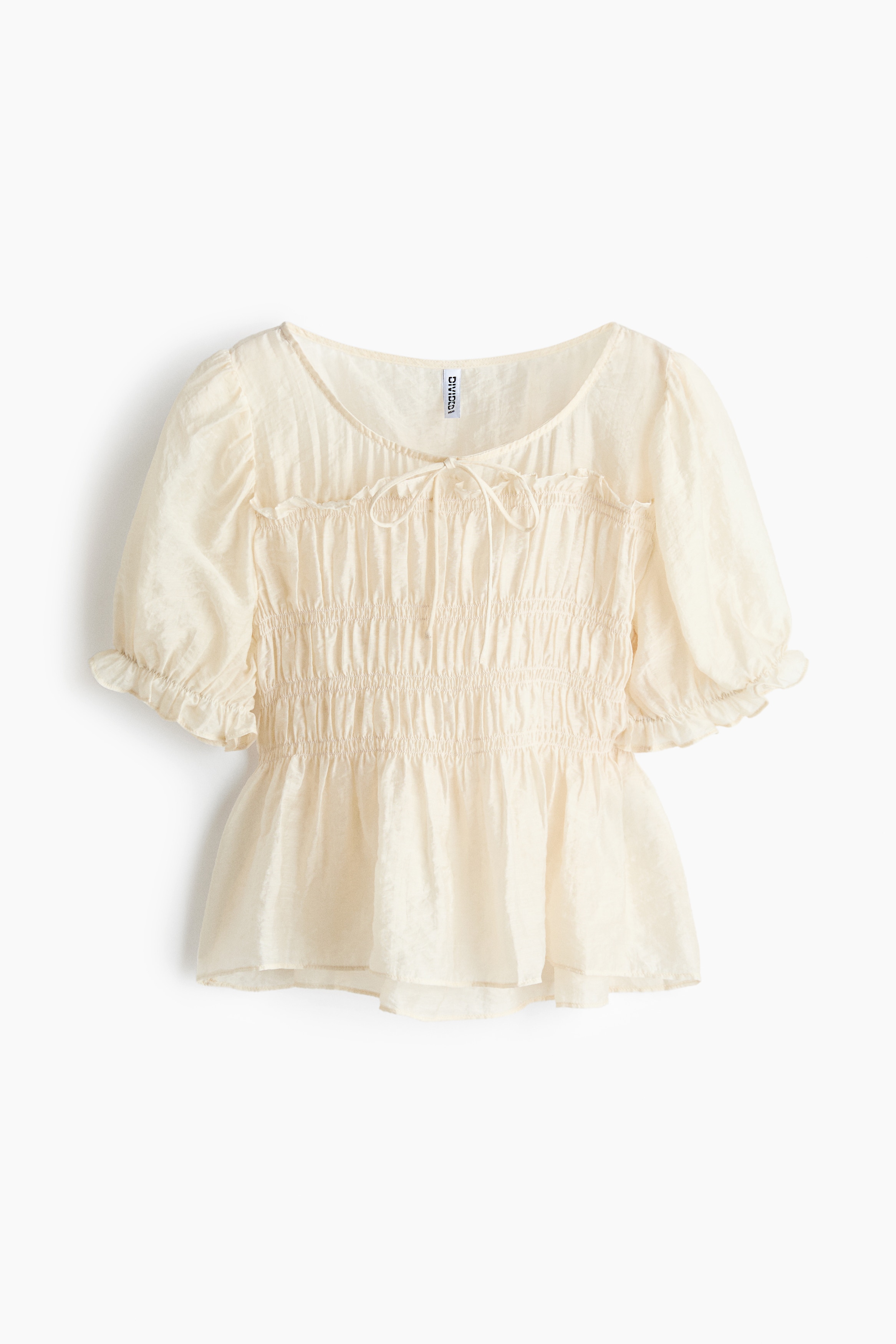 Bluza sa žabicama - Krem/Svetlobež/Rđavocrvena