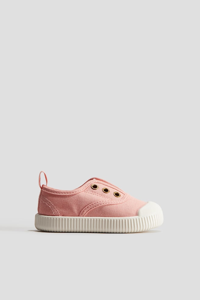 Sneaker aus Canvas - Helles Korallenrosa - 1