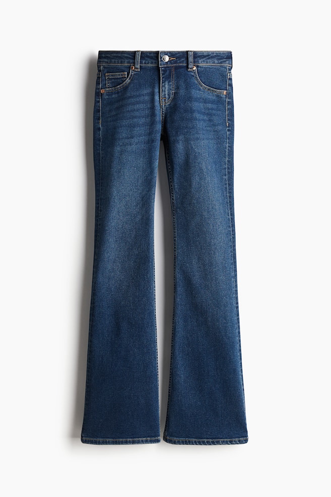 Flared Low Jeans - Dark denim blue/Light denim blue/Washed gray/Light denim blue/Dark gray/leopard print/Denim gray/Black/washed/Light denim blue/Dark denim blue/Denim blue/Light denim blue/Denim blue/Light gray - 1