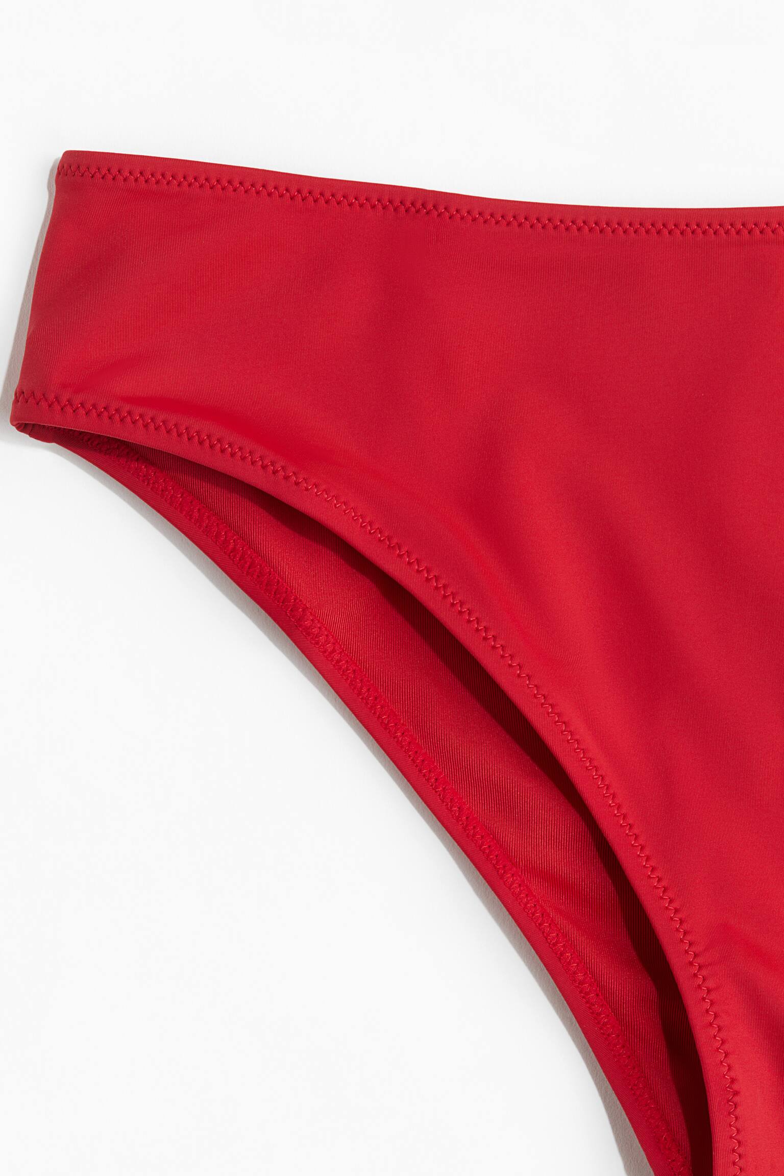 High Rise Bikini bottoms - Red/Black - 4