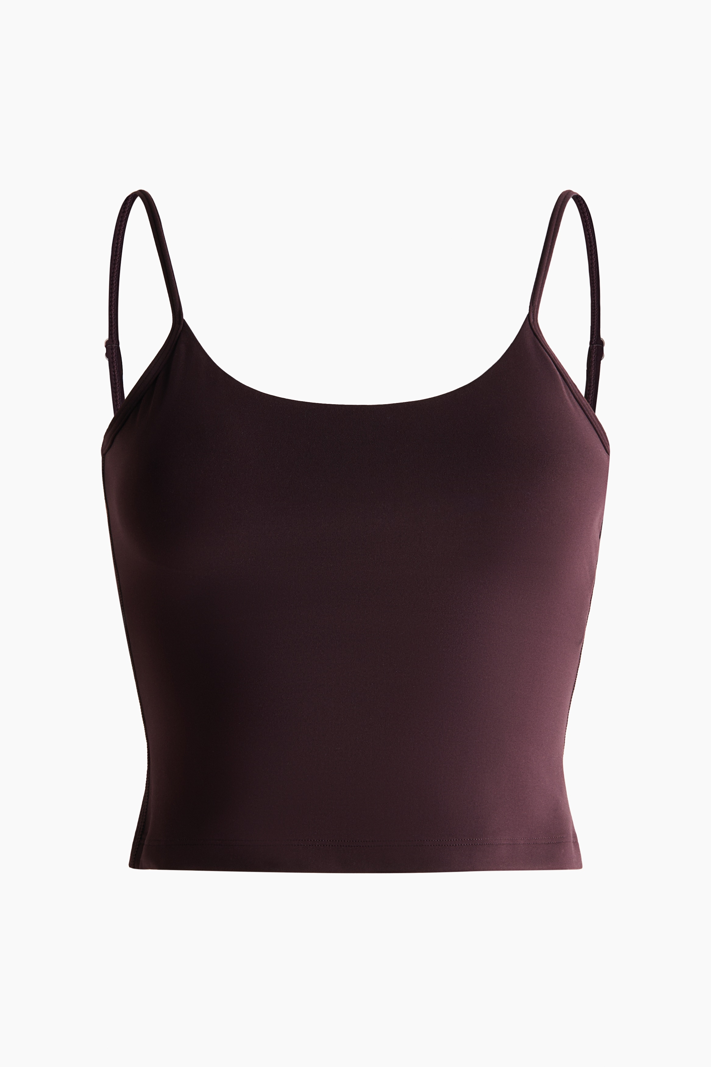 Shelf-Bra Sports Tank Top with SoftMove™ - Chocolate plum/Lilac/Black