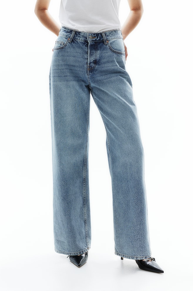 Wide Regular Jeans - Blu denim chiaro/Blu denim medio/Blu denim/Blu denim - 5