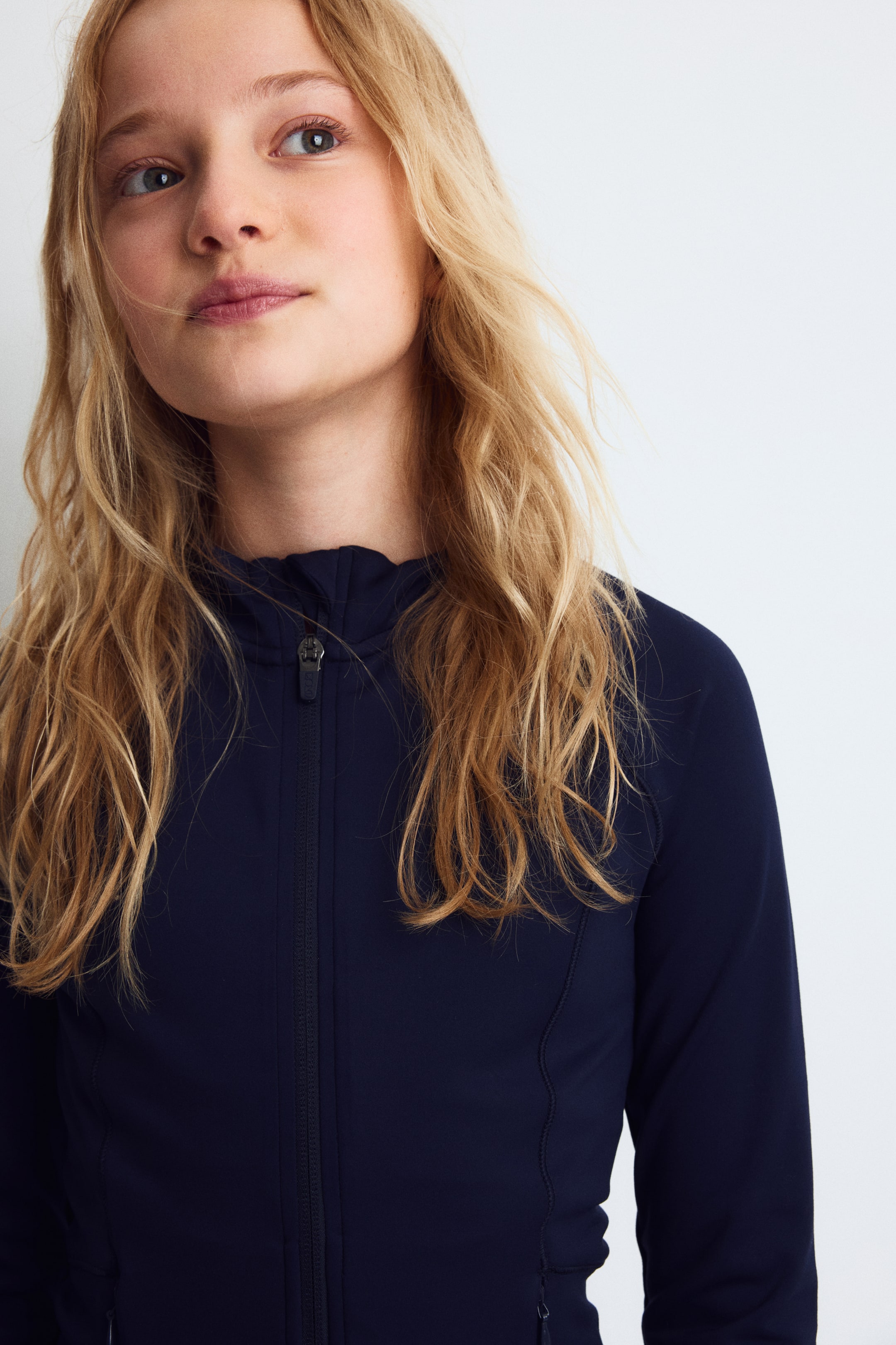 View larger image: Sports jacket with DryMove™ - Navy blue - Kids | H&M 1