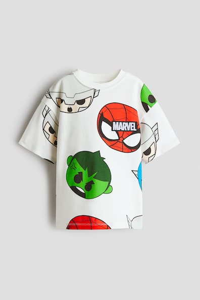 ルーズフィット プリントTシャツ