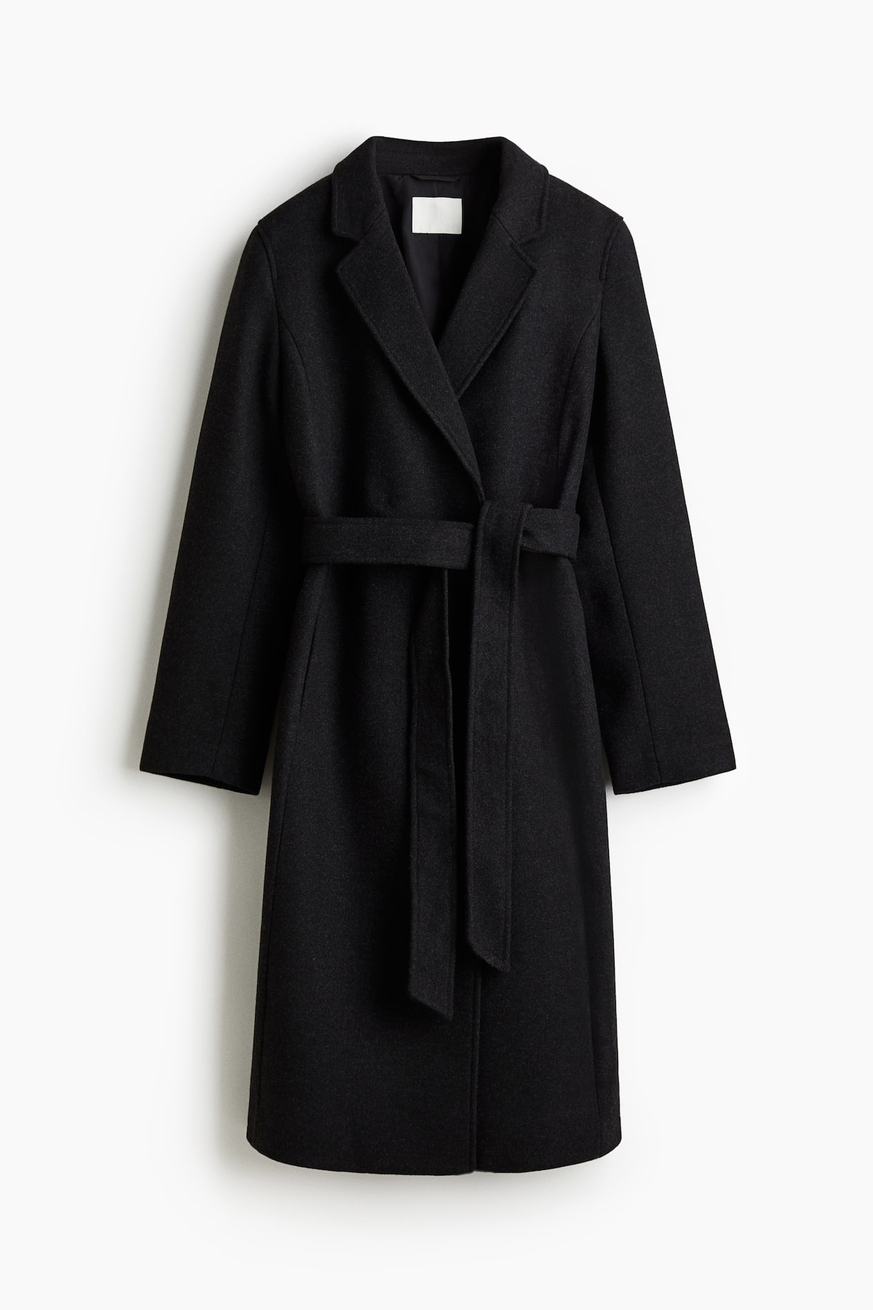 Tie-belt coat - Black - Ladies | H&M GB