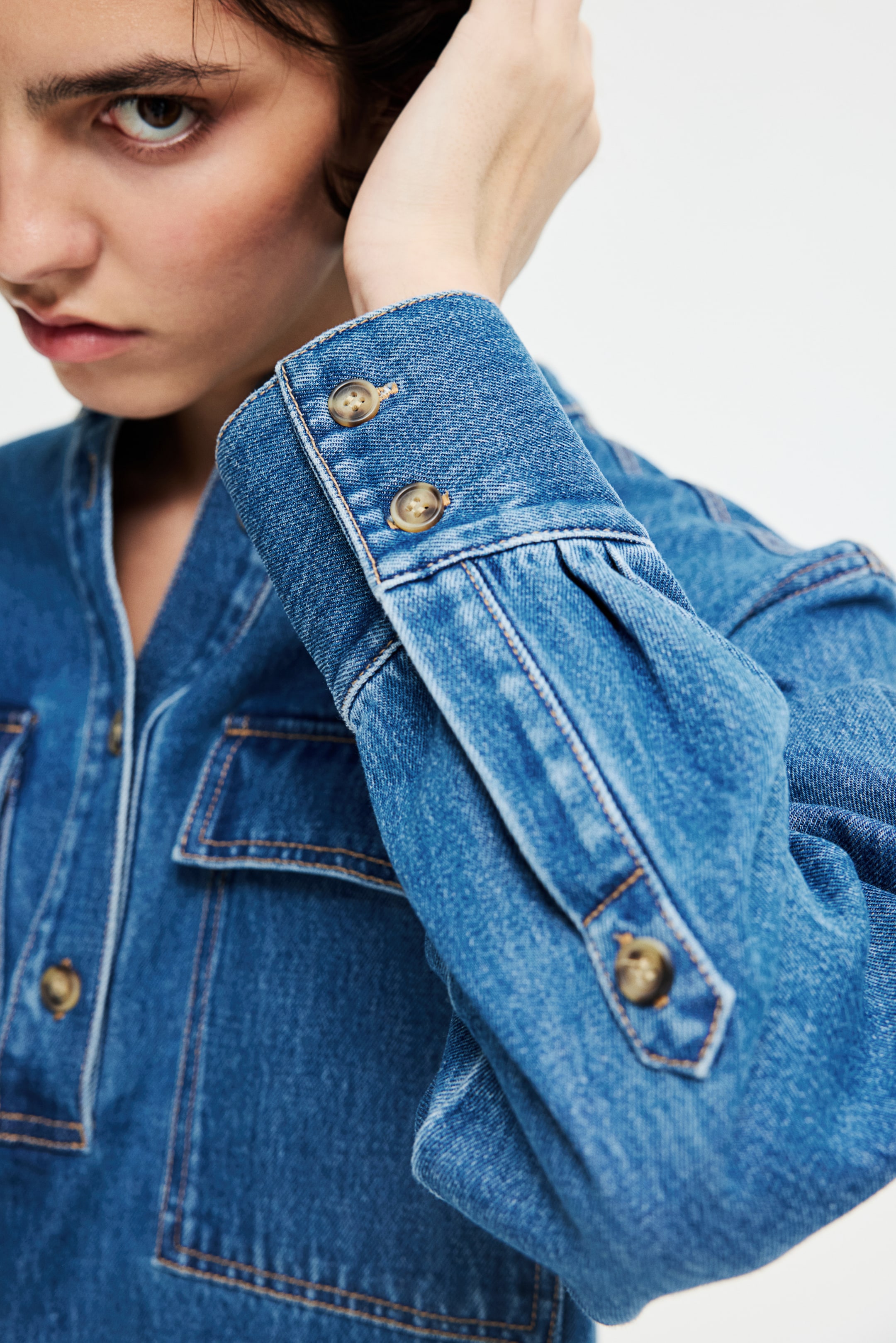 Loose-Fit Denim Shirt