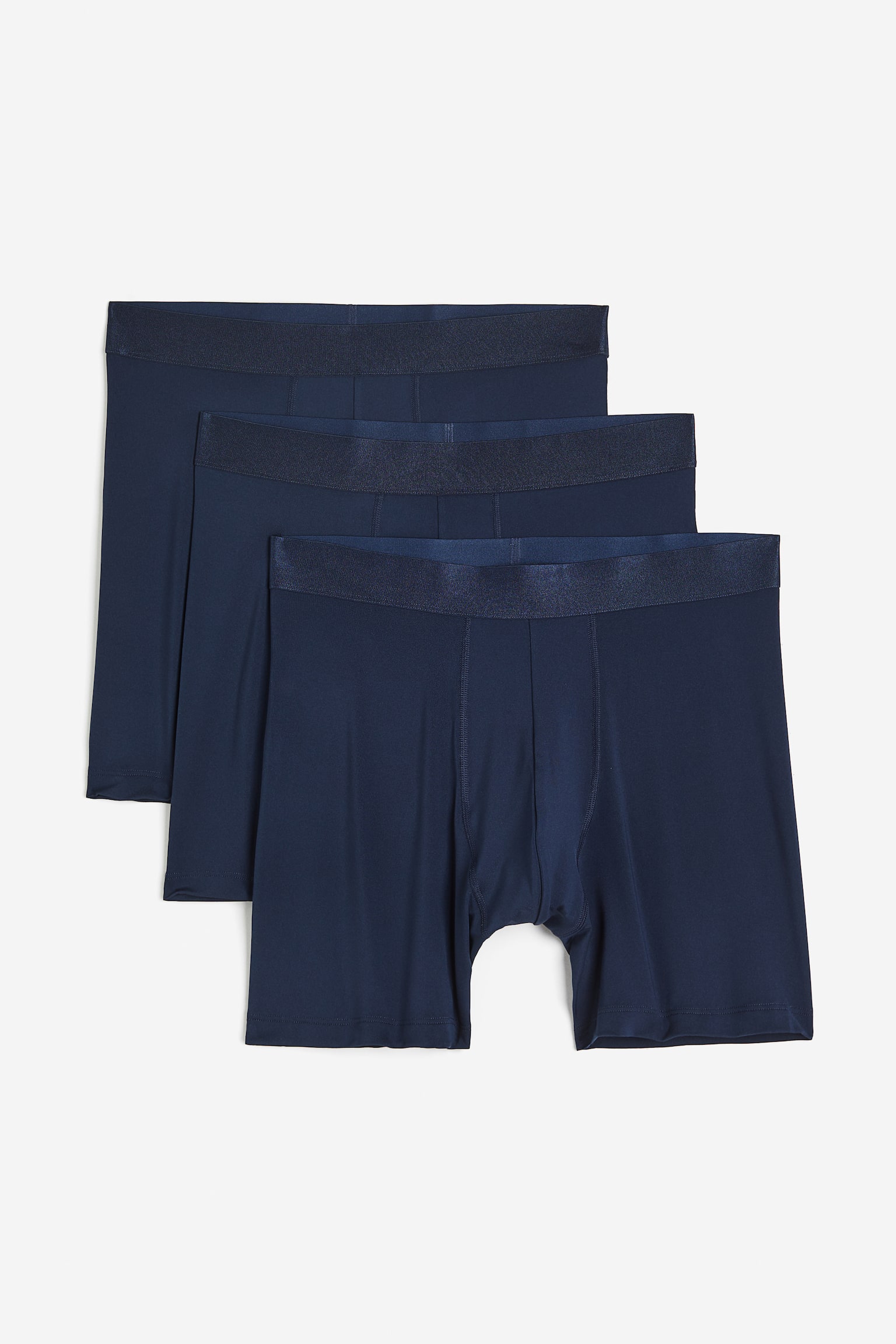 3-pack DryMove™ Activewear Boxer Briefs - Navy blue/Black/Dark grey/Navy blue - 1